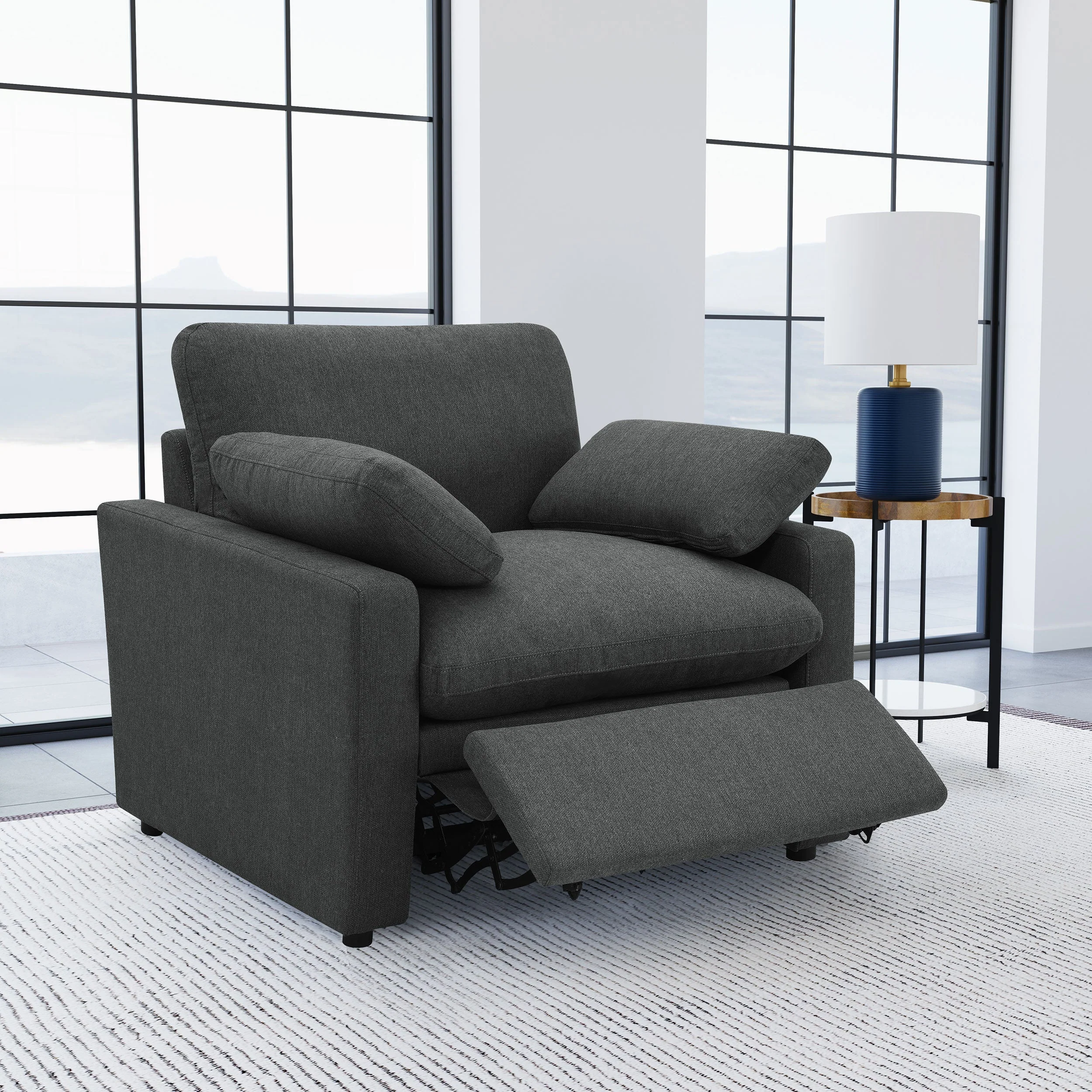 Collins Upholstered Power Recliner Chair - Image 8