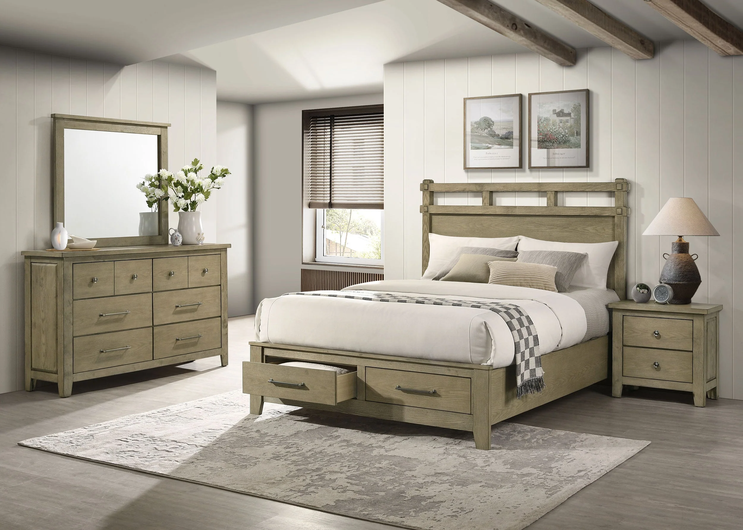 Hazlewood Bedroom Set Vineyard Oak - Image 5
