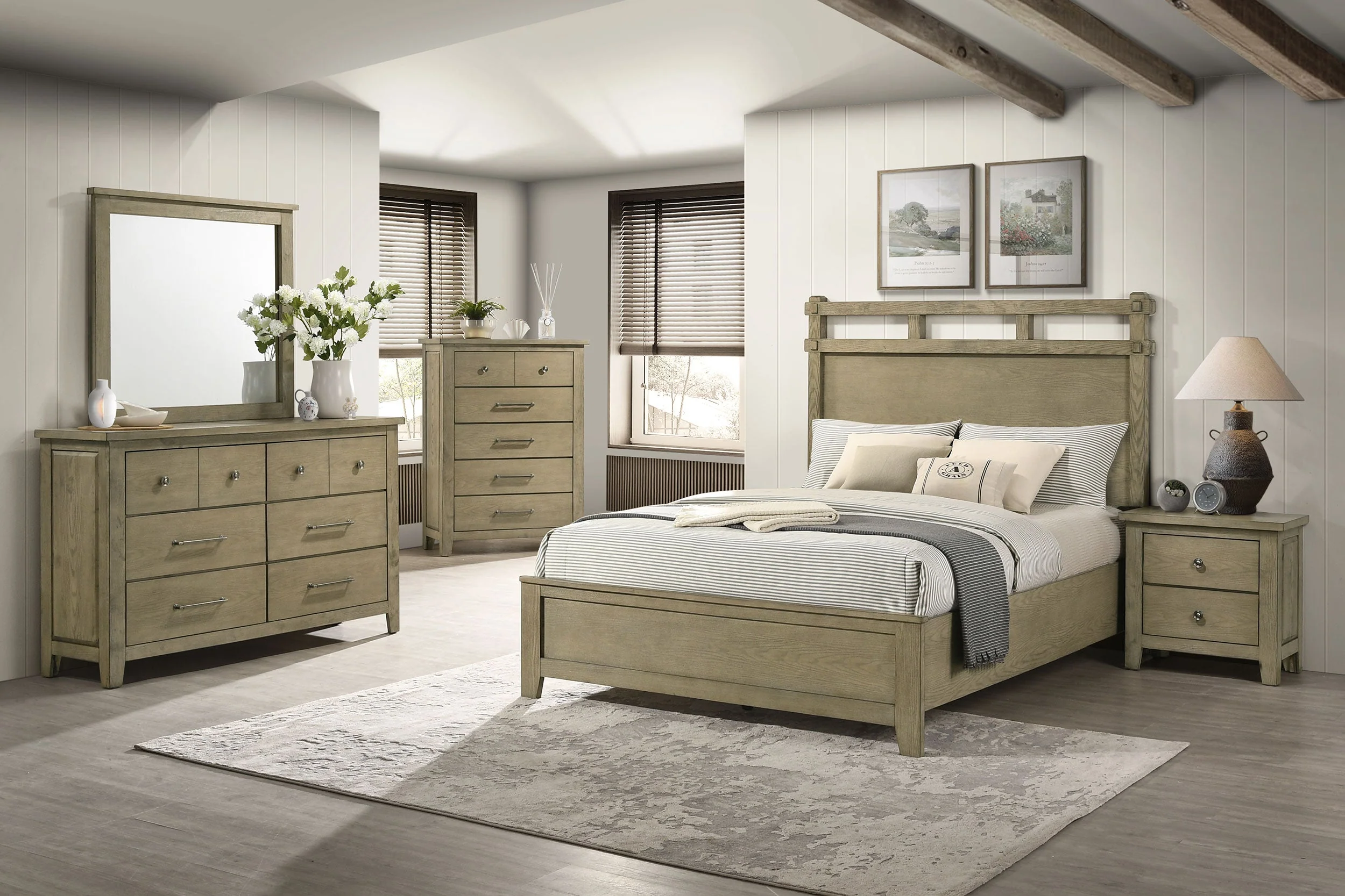 Hazlewood Bedroom Set Vineyard Oak - Image 8