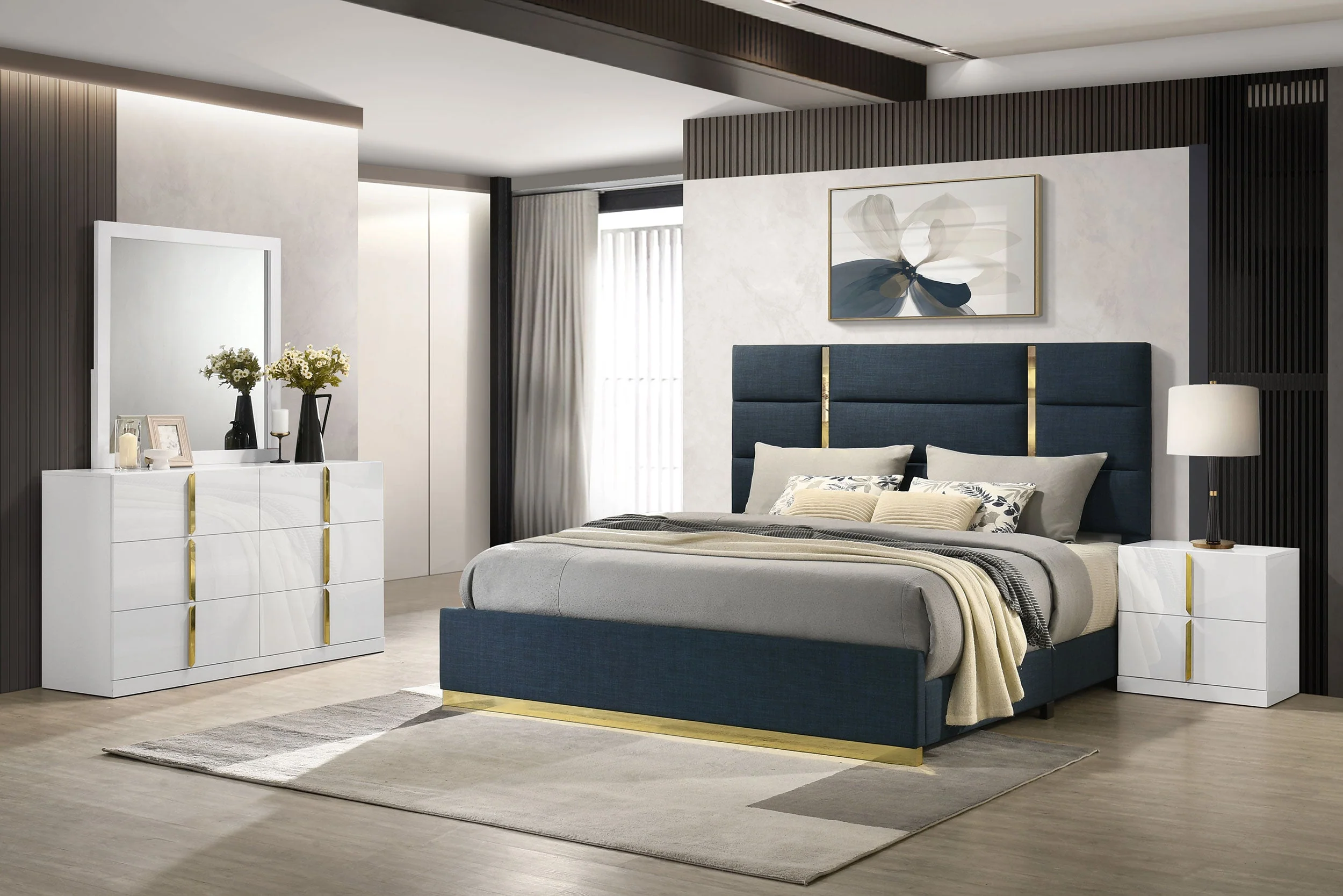 Ines Bedroom Set and High Gloss - Image 15