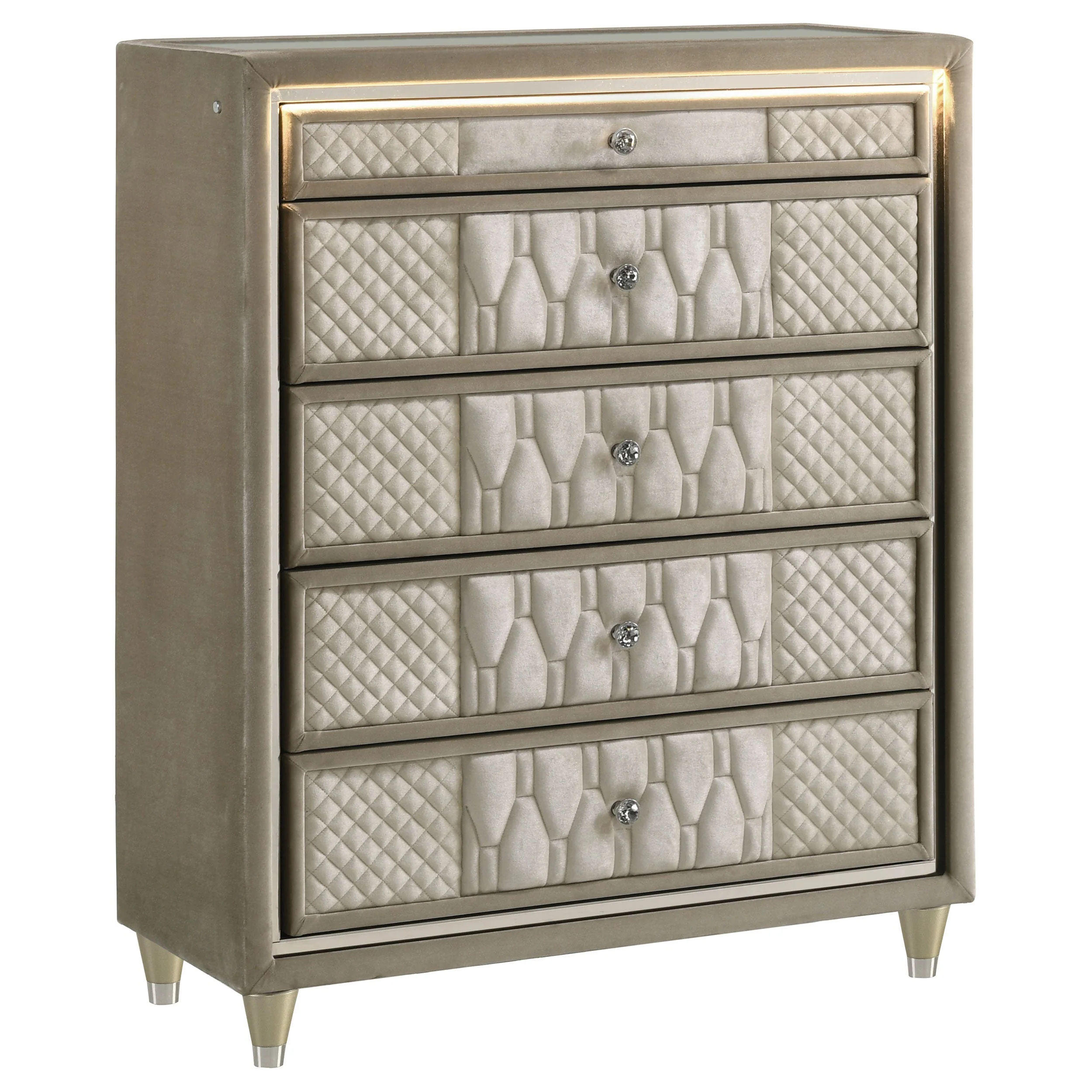 Lorient Bedroom Set Ivory and Camel - Image 92