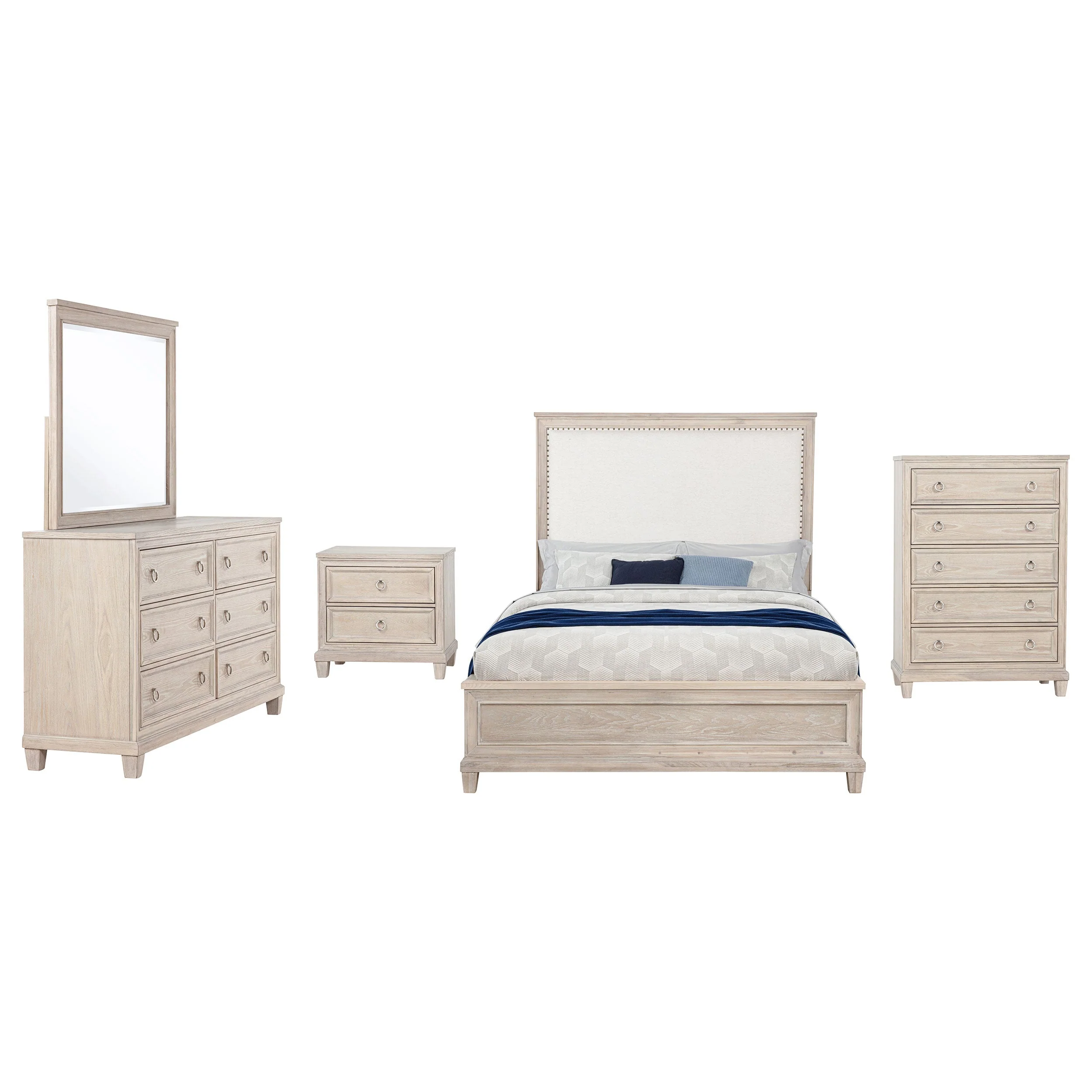 Pembroke Bedroom Set Washed Oak - Image 14