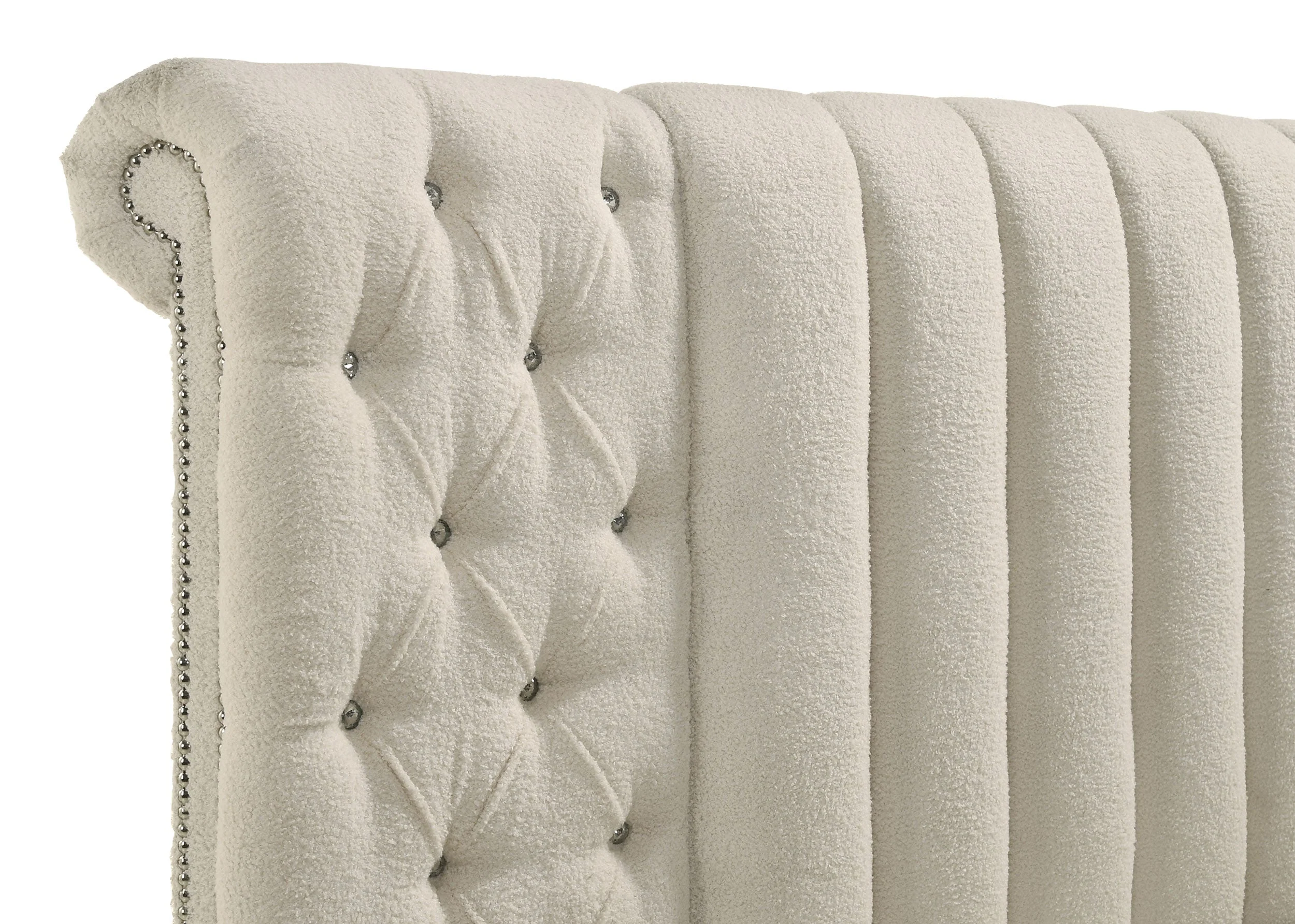 Sonya Upholstered Bedroom Set Ivory - Image 21