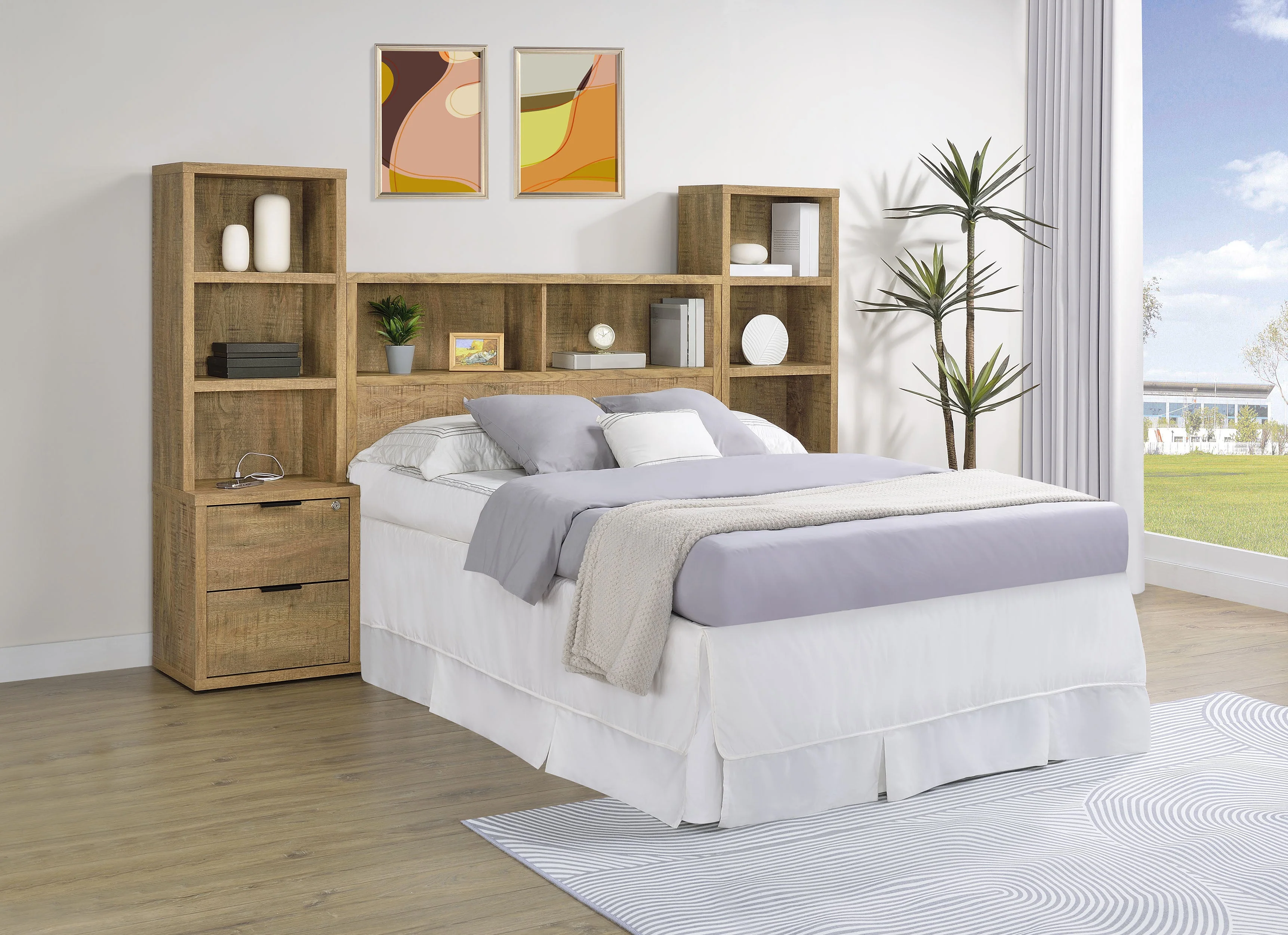 Westpark Bedroom Set Bookcase Headboard - Image 11