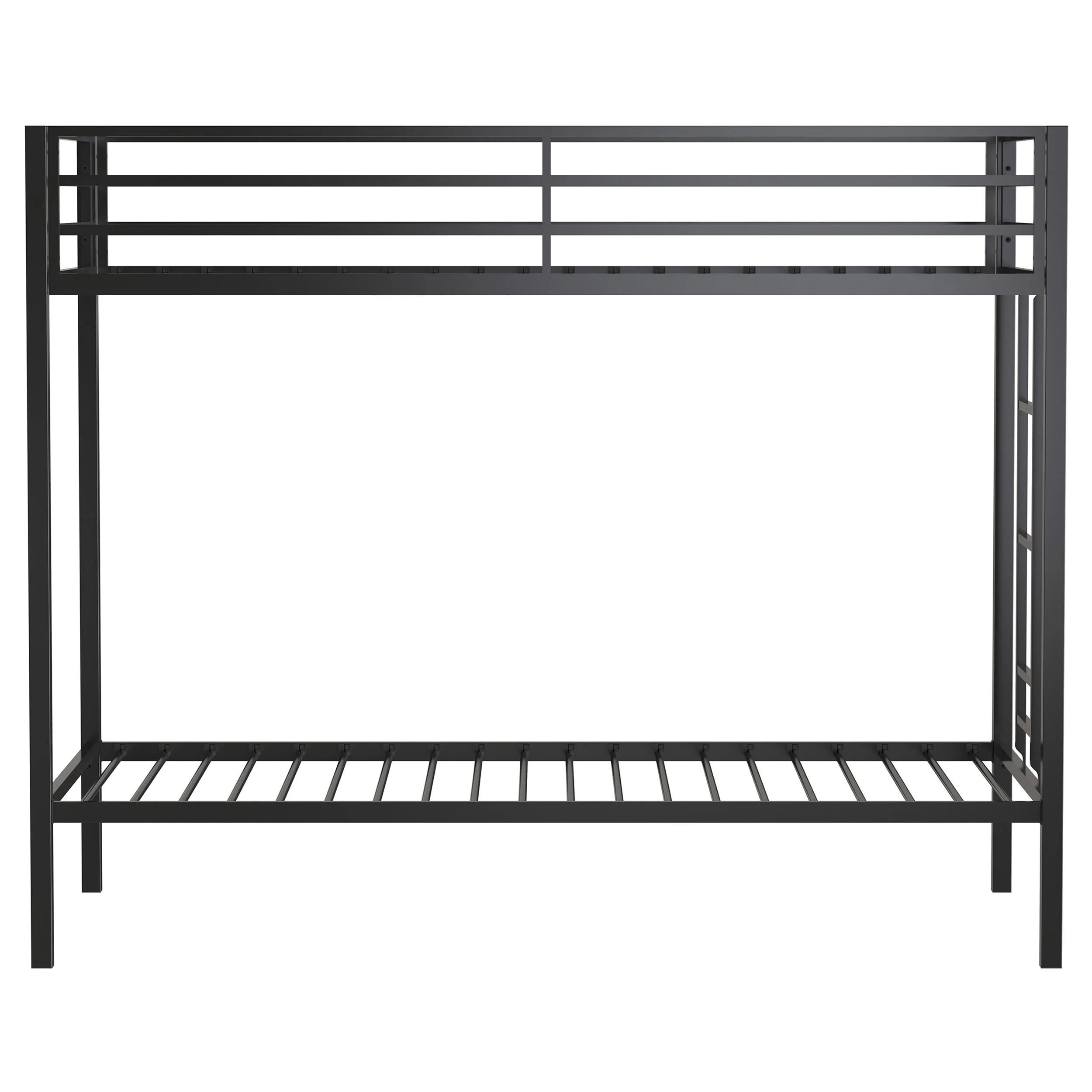 Alevera Metal Twin Over Twin Bunk Bed with Ladder - Image 17