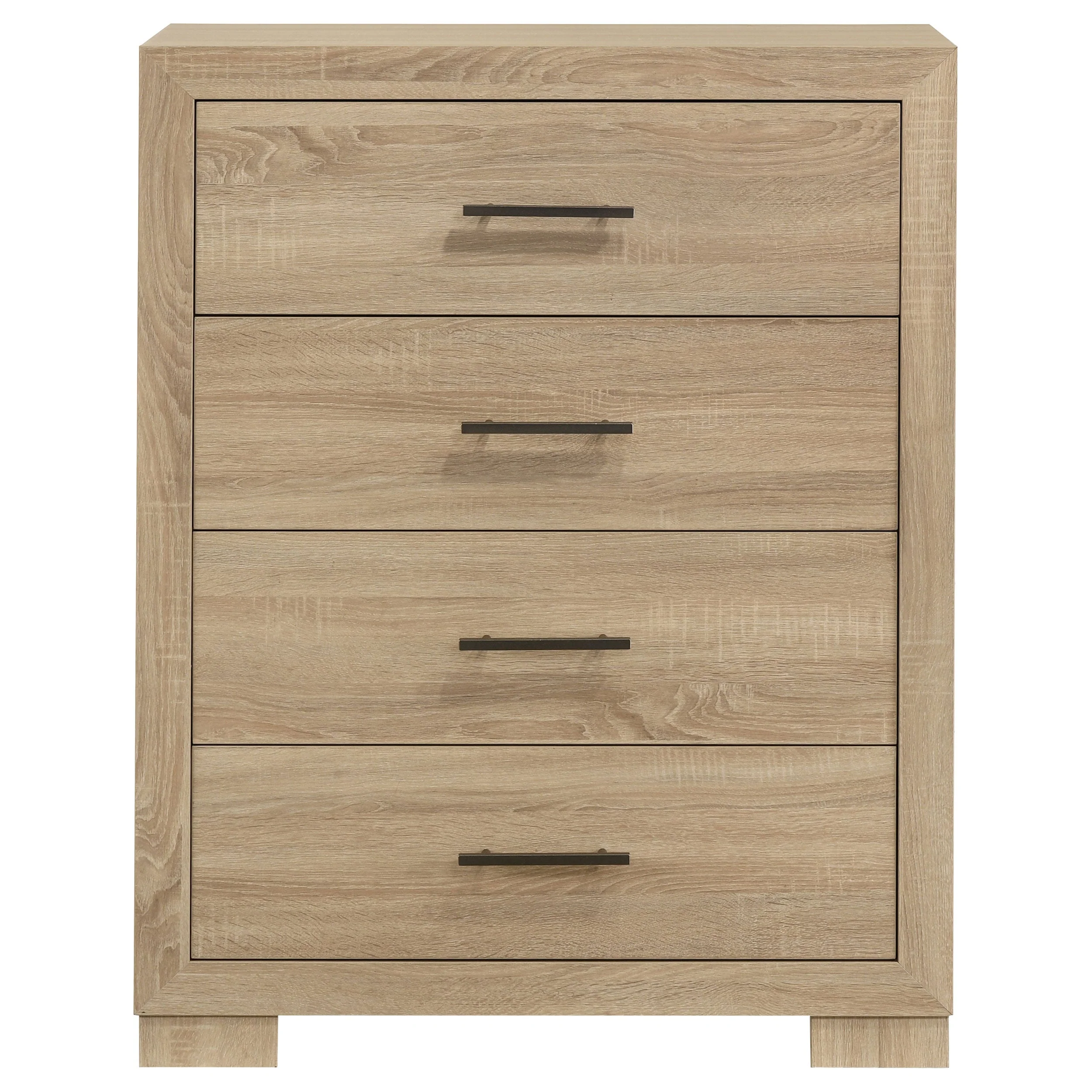 Arielle 4-drawer Bedroom Chest of Drawers Light Oak - Image 4