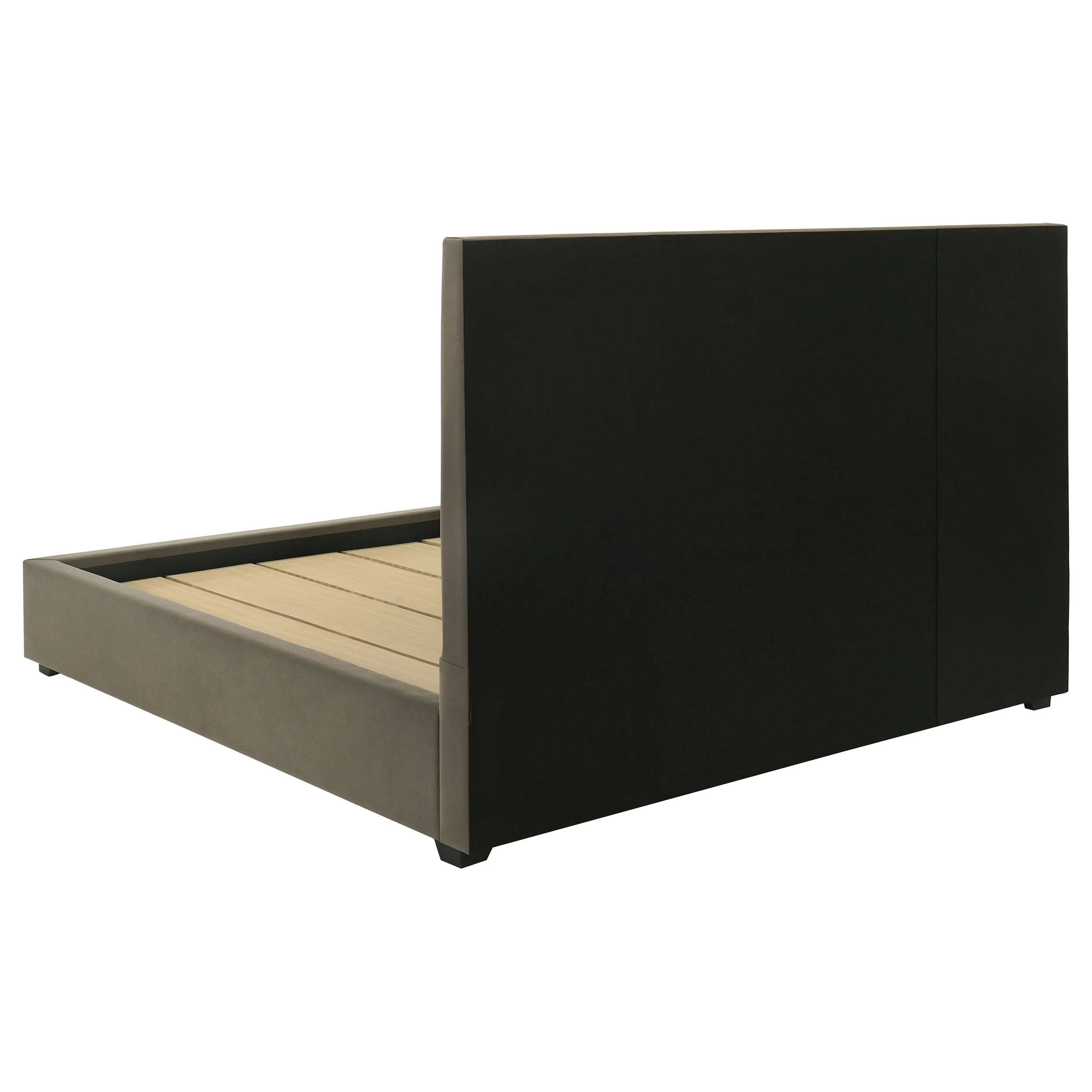 Delsea Upholstered Panel Platform Bed Light Brown - Image 11