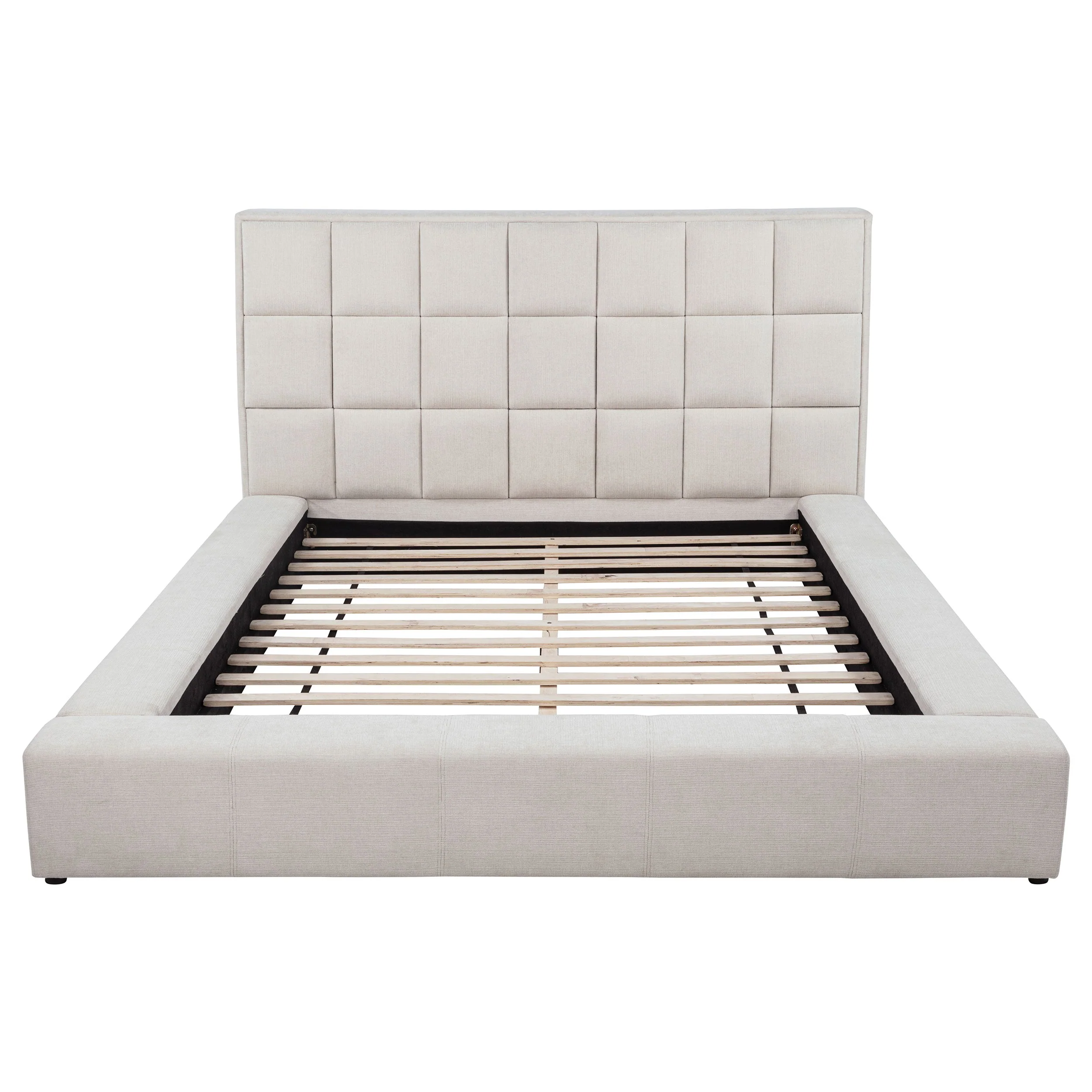 Dreux Upholstered Panel Platform Bed - Image 37