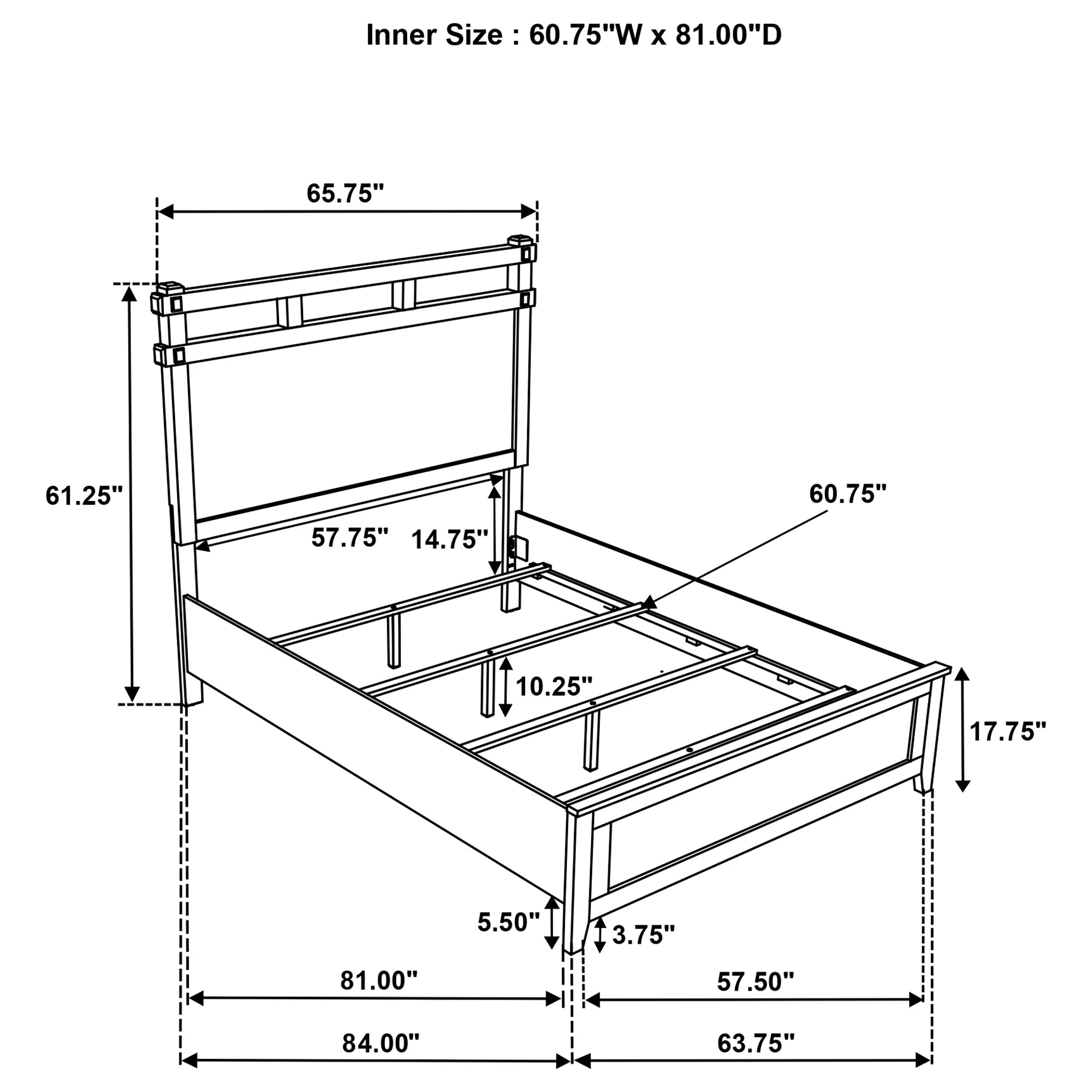 Hazlewood 61-inch Panel Bed Vineyard Oak - Image 19