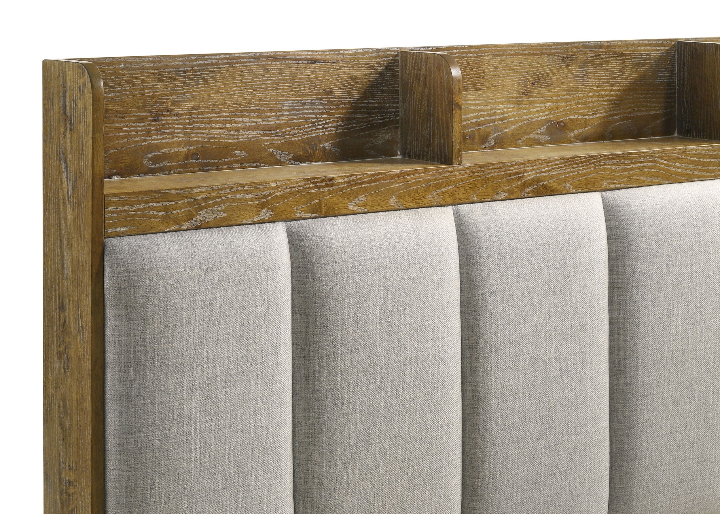 Henderson 57-inch Bookcase Panel Bed Medium Oak - Image 16