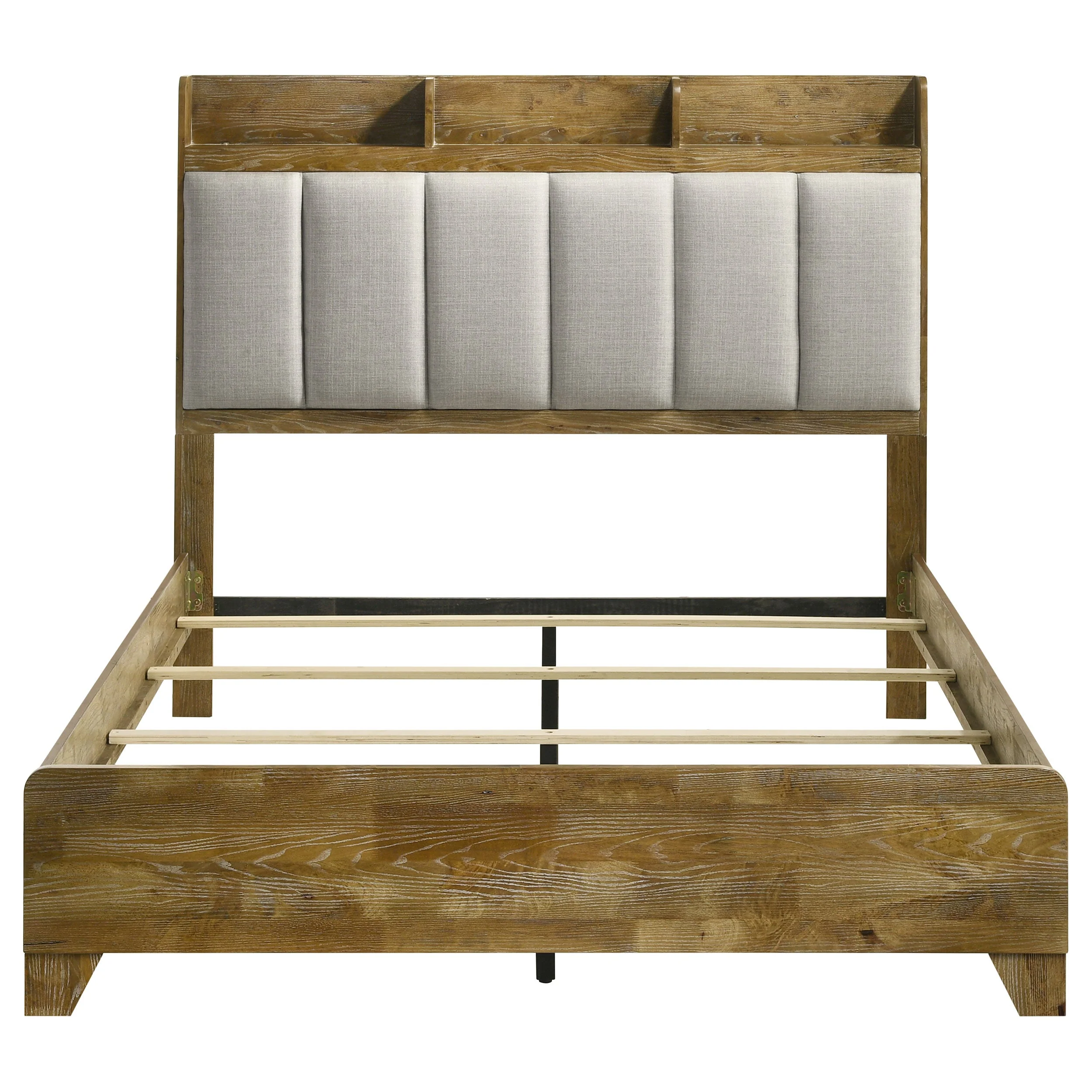 Henderson 57-inch Bookcase Panel Bed Medium Oak - Image 9