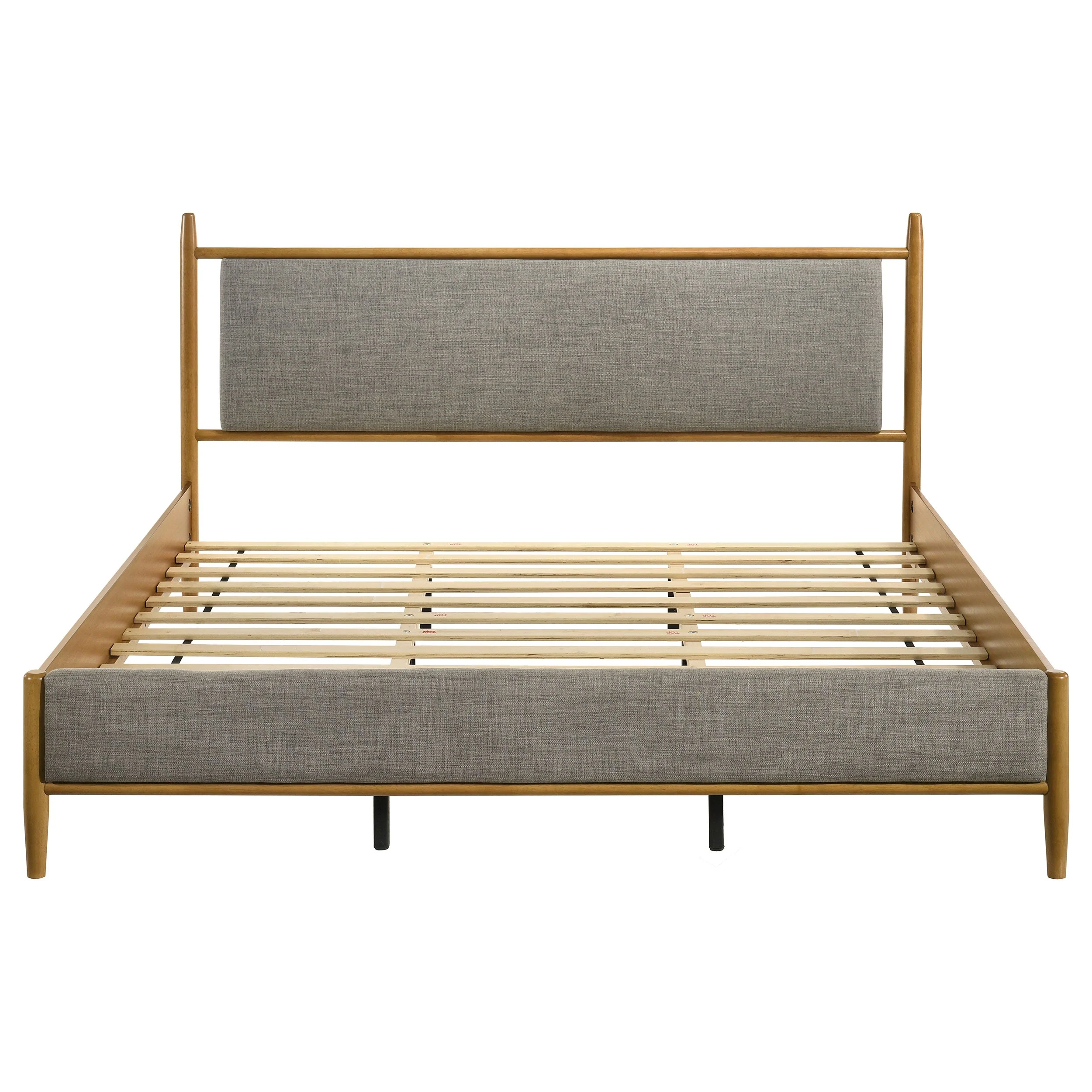 Mason 46-inch Panel Platform Bed Grey and Light Brown - Image 18