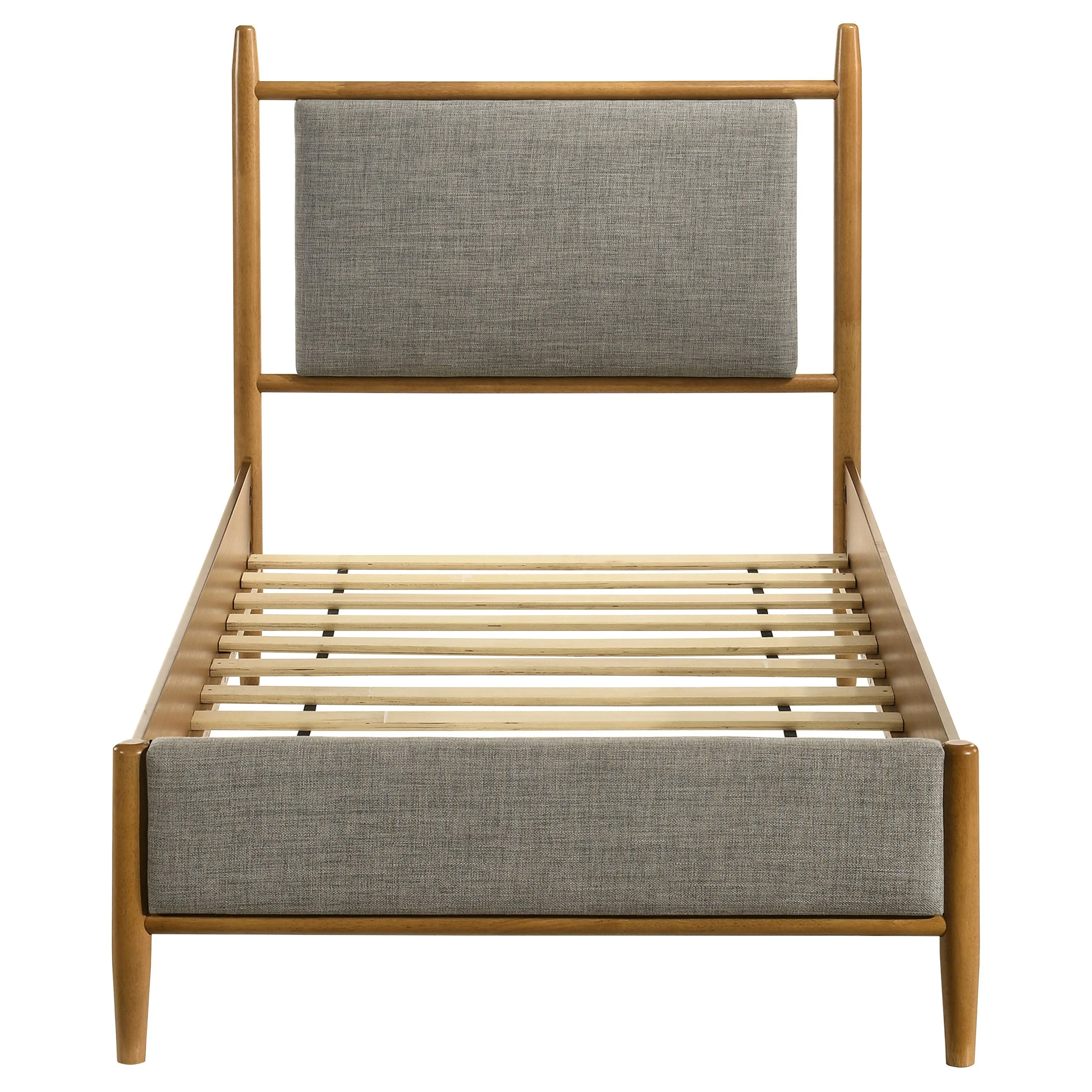 Mason 46-inch Panel Platform Bed Grey and Light Brown - Image 20