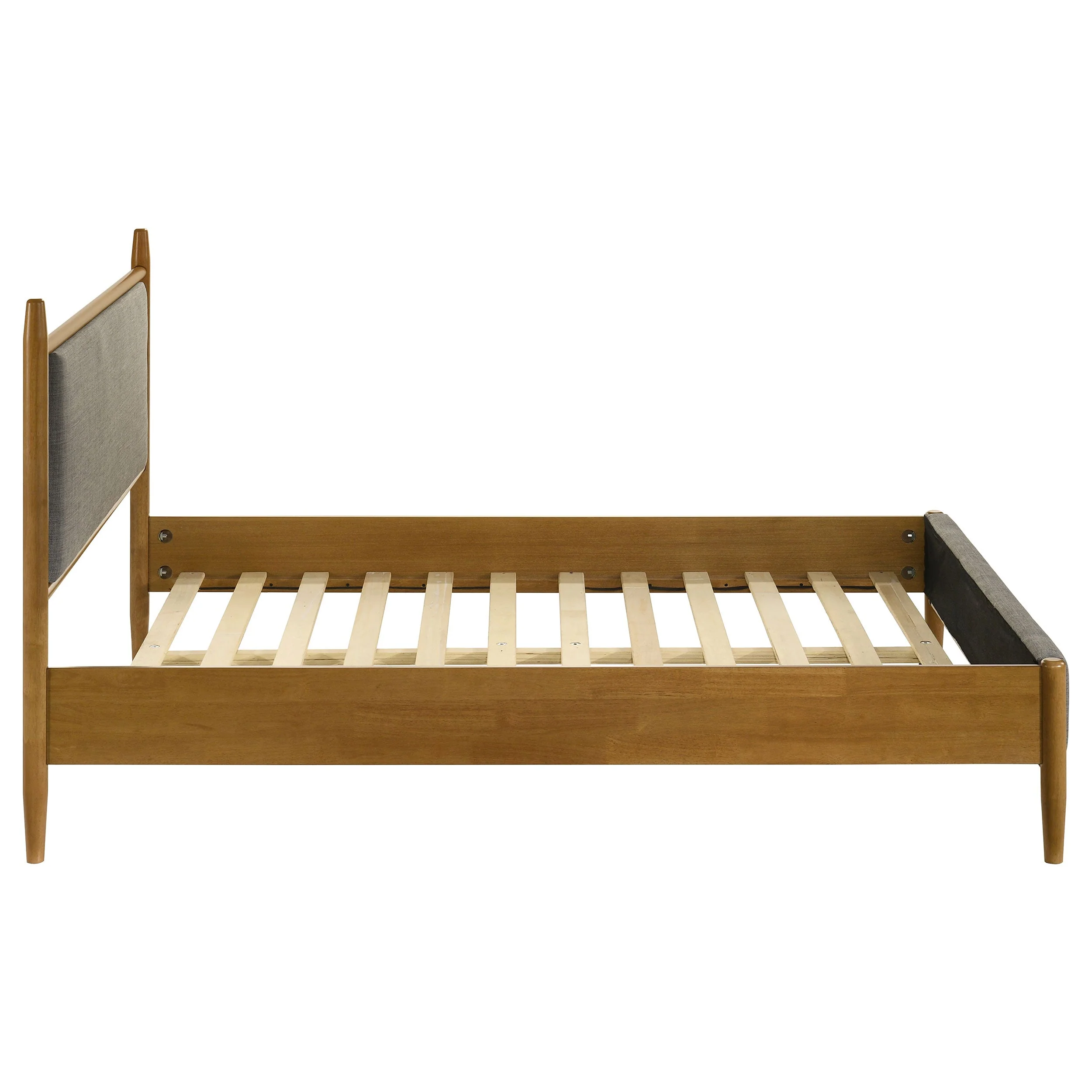 Mason 46-inch Panel Platform Bed Grey and Light Brown - Image 27