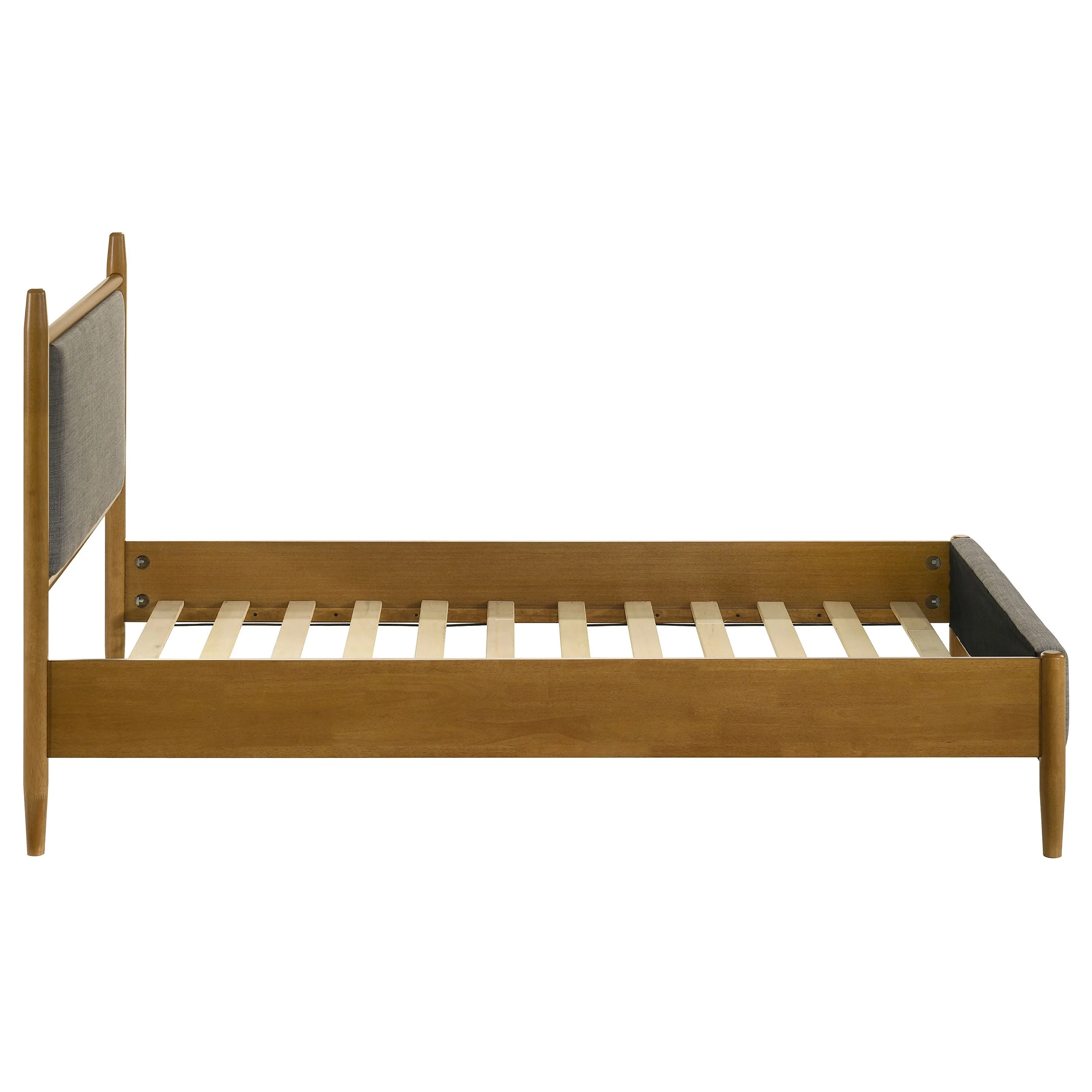 Mason 46-inch Panel Platform Bed Grey and Light Brown - Image 28