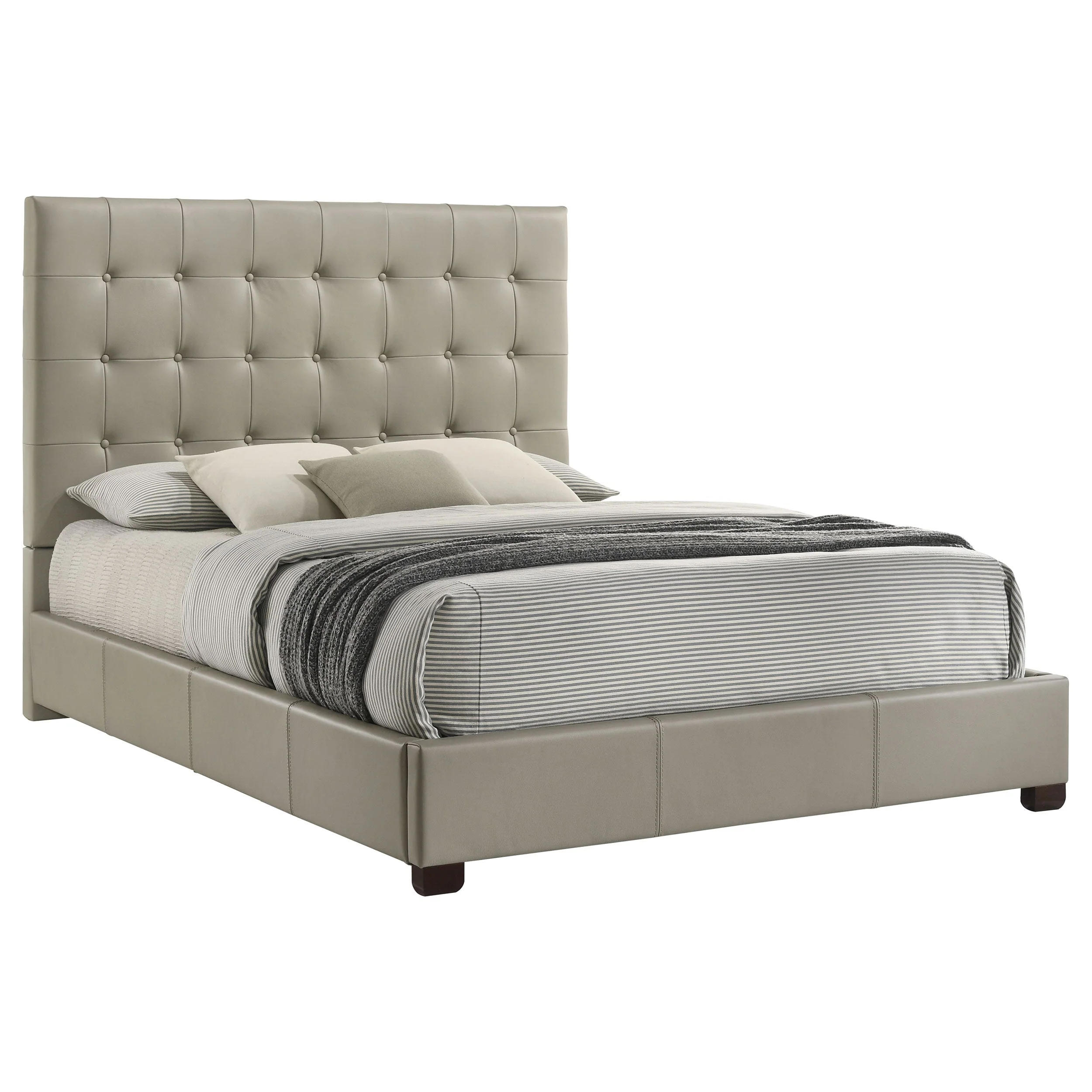 Medley Genuine Leather Panel Platform Bed - Image 15