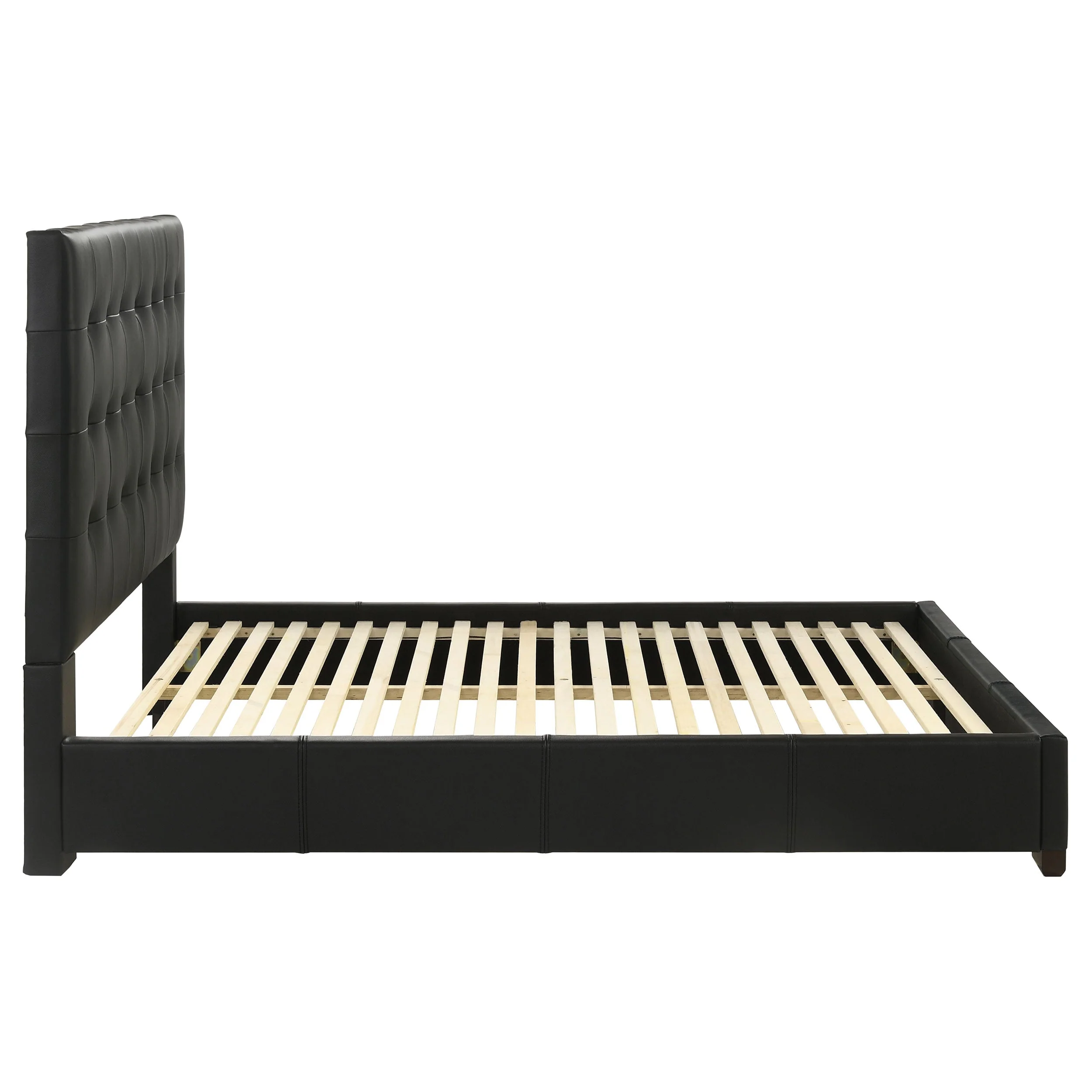 Medley Genuine Leather Panel Platform Bed - Image 26