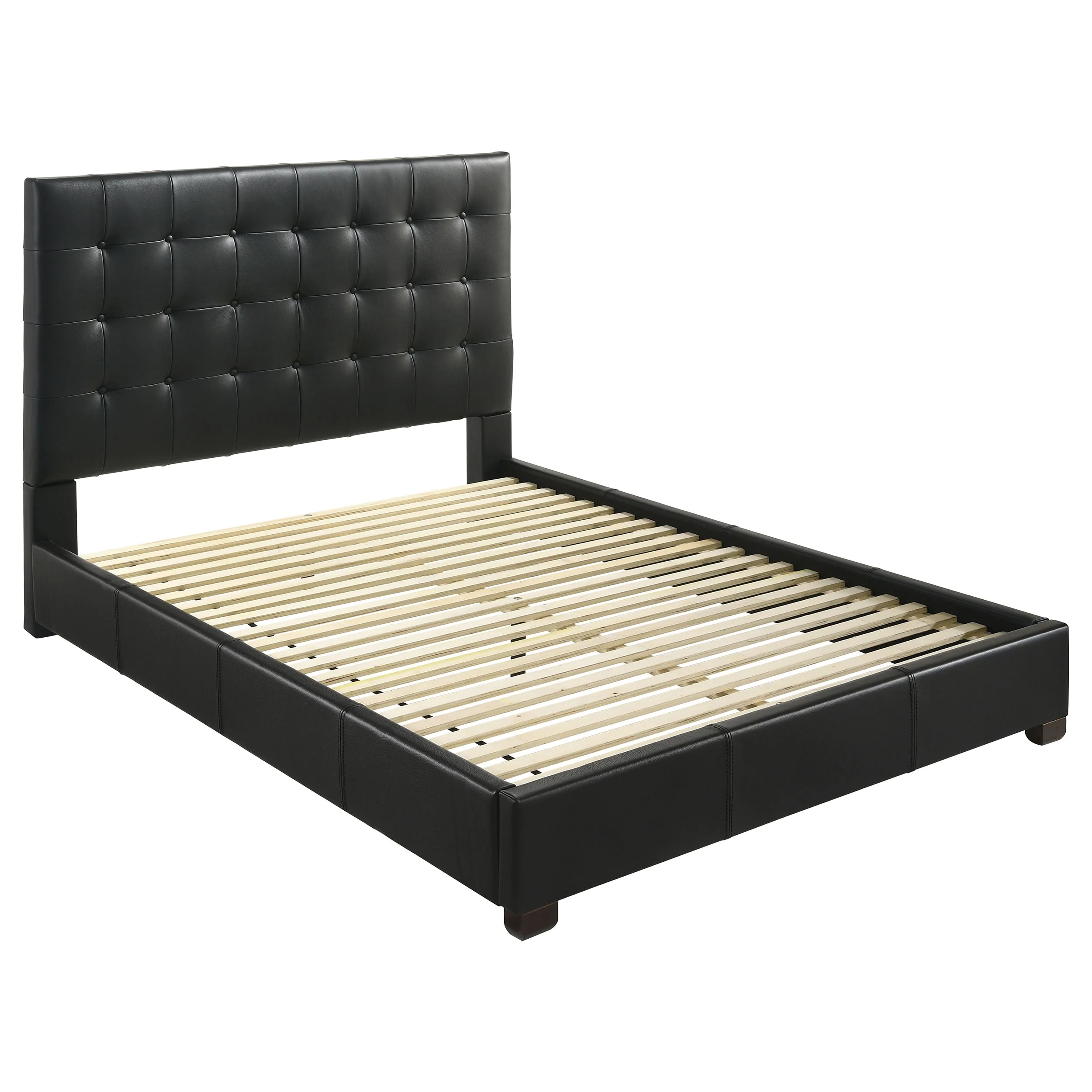 Medley Genuine Leather Panel Platform Bed - Image 5