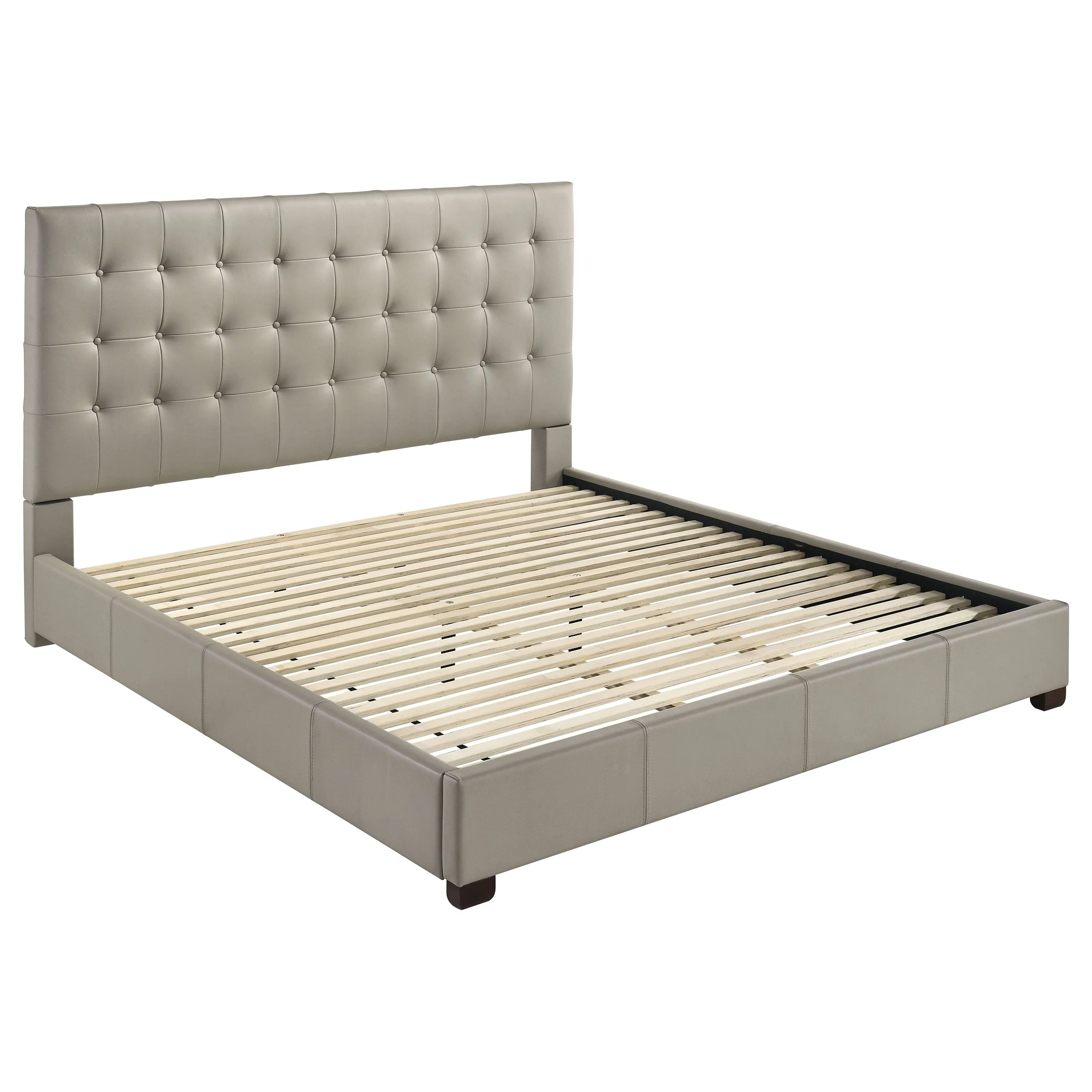 Medley Genuine Leather Panel Platform Bed - Image 8