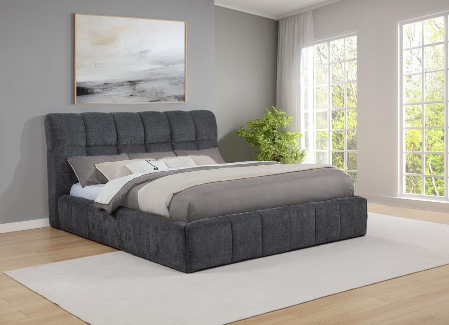 Nollet 48-inch Upholstered Panel Platform Bed - Image 4