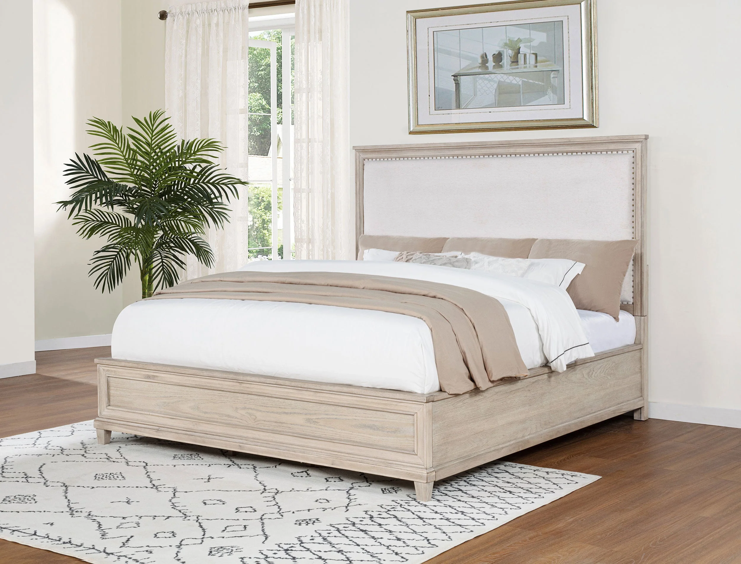 Pembroke 66-inch Panel Bed Washed Oak - Image 9