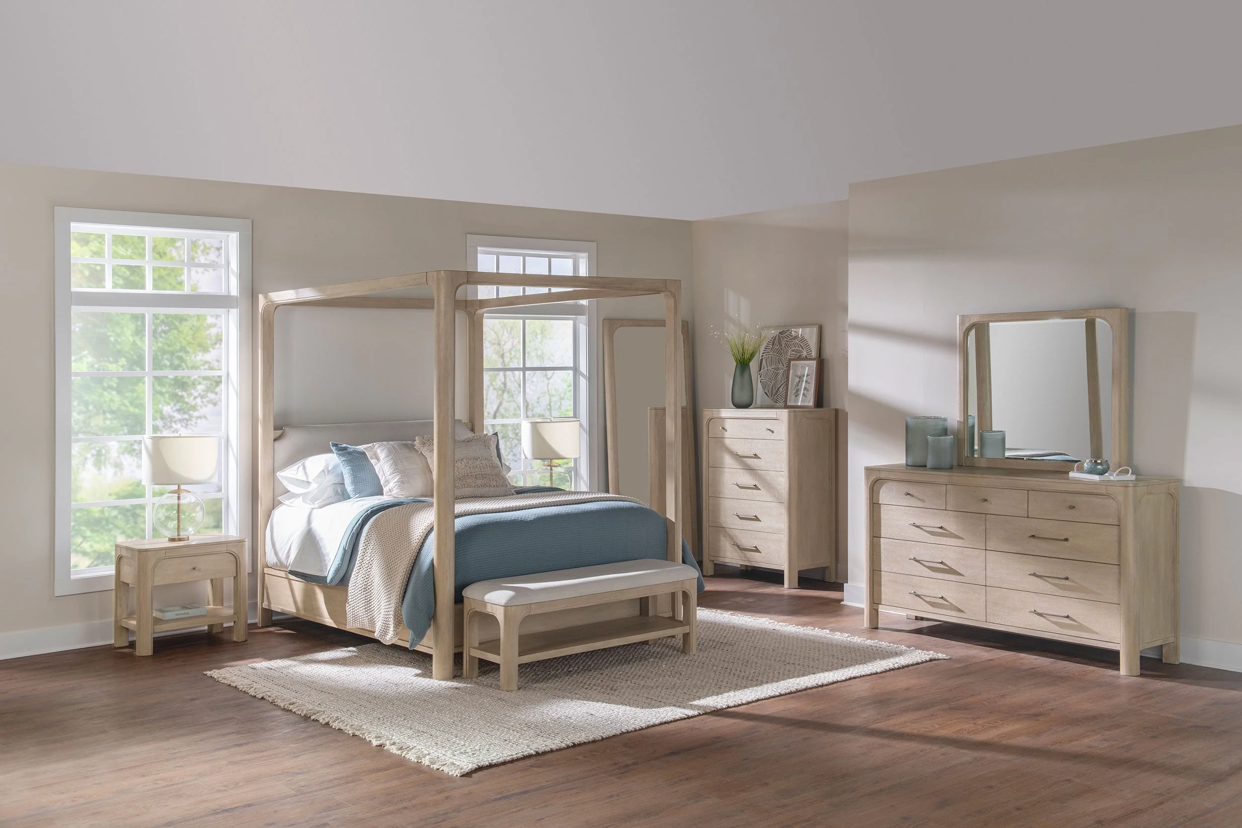 Solano 85-inch Canopy Bed Weathered Mango - Image 23