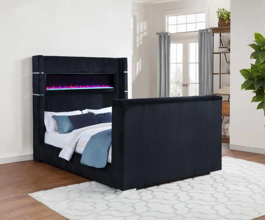 Tisdall Flame Visualizer Wingback TV Bed - Image 2