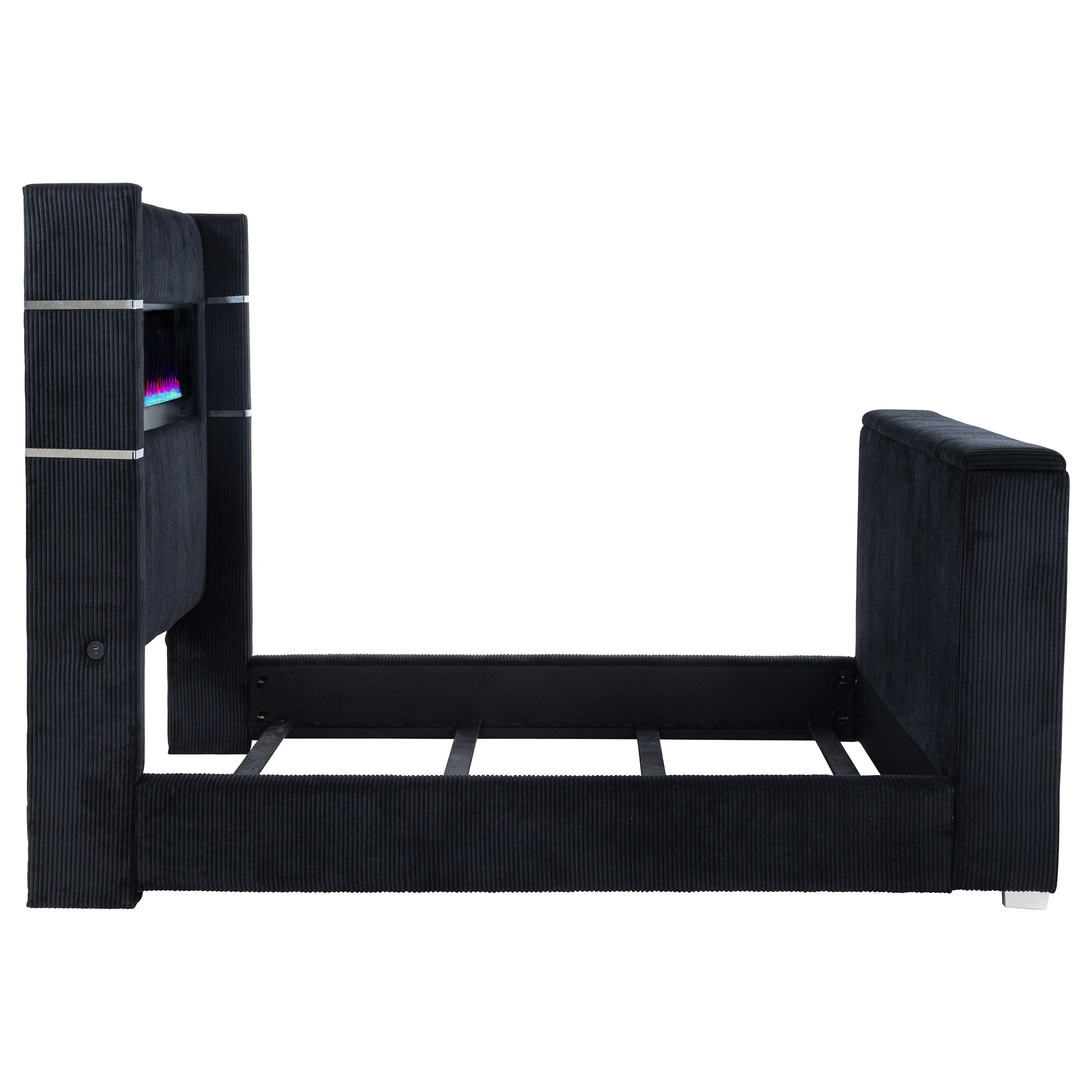 Tisdall Flame Visualizer Wingback TV Bed - Image 25