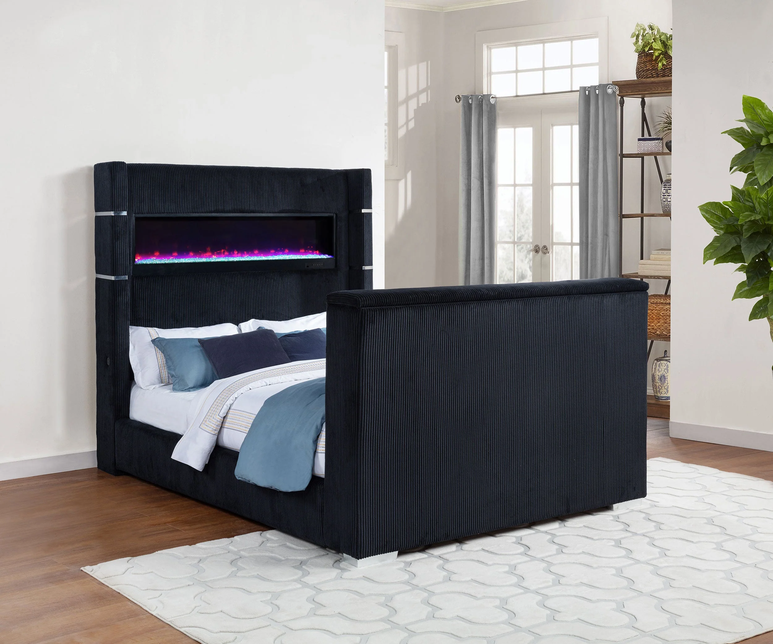 Tisdall Flame Visualizer Wingback TV Bed - Image 7