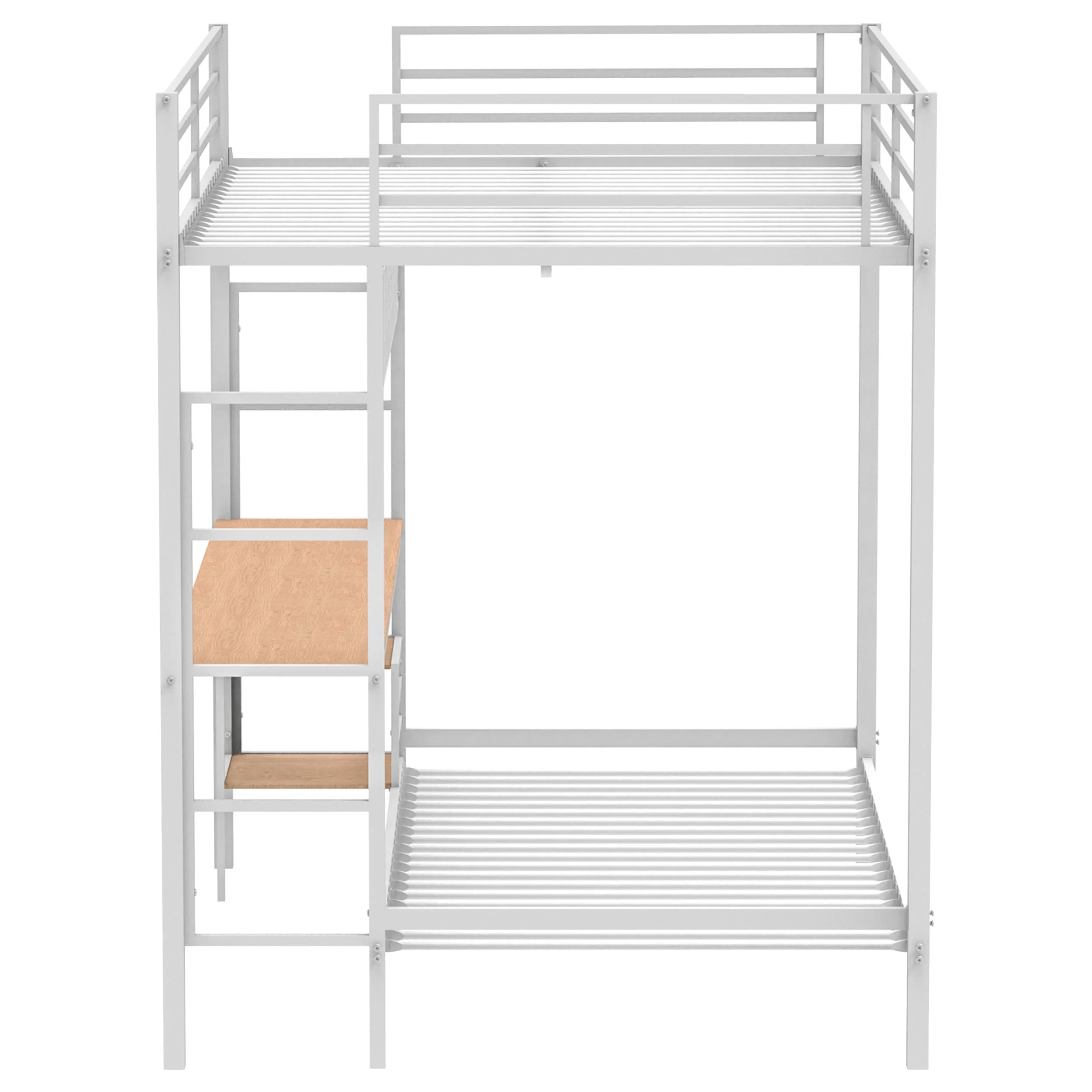 Campus Metal Full Over Twin Workstation Bunk Bed - Image 12