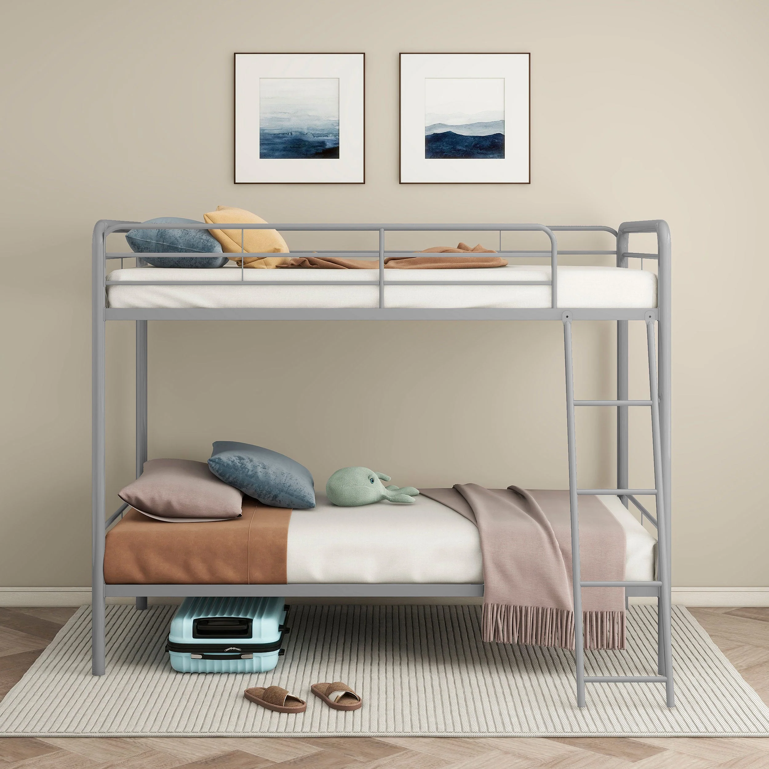 Carson Metal Twin Over Twin Bunk Bed Glossy - Image 15