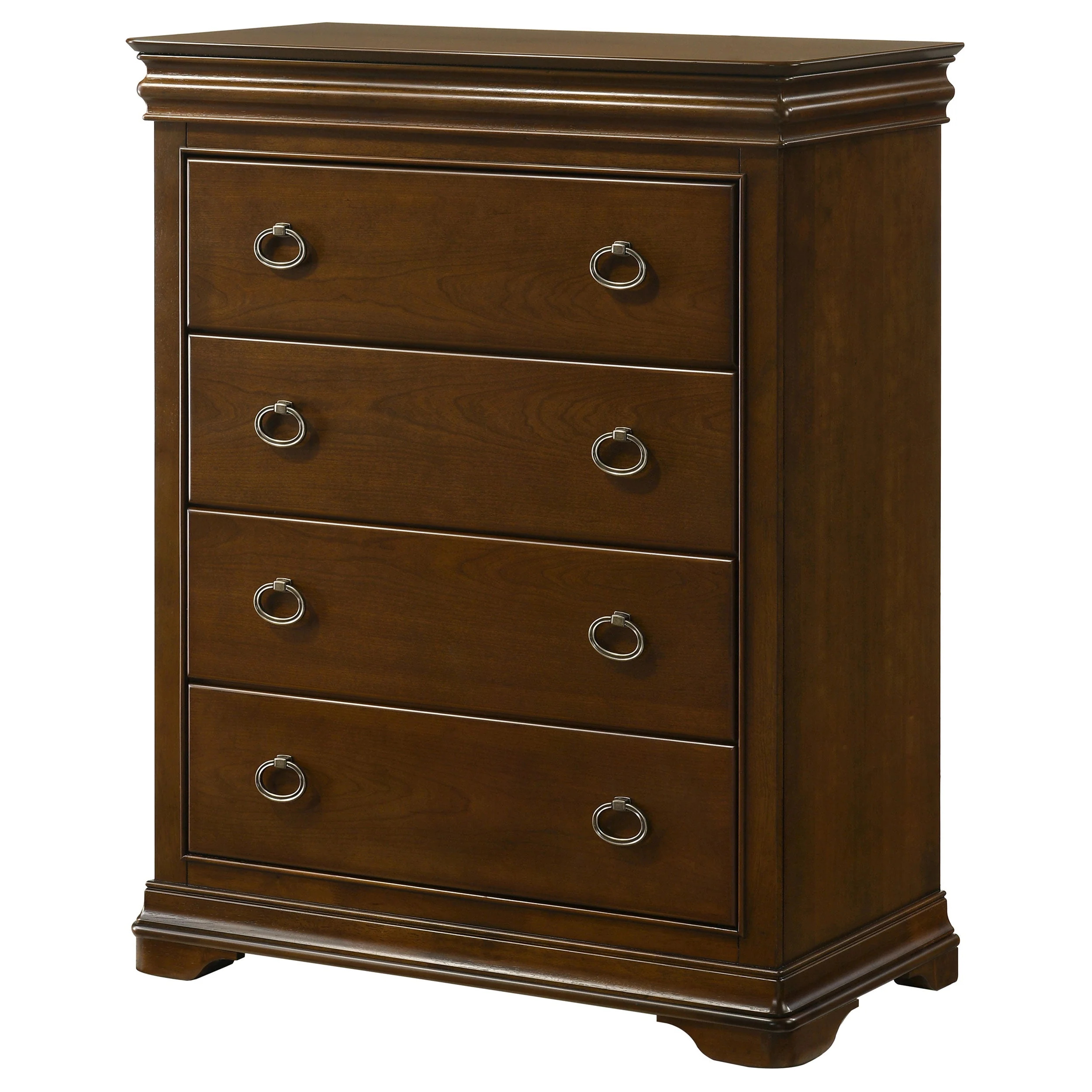 Garland 4-drawer Bedroom Chest of Drawers Brown Cherry - Image 5