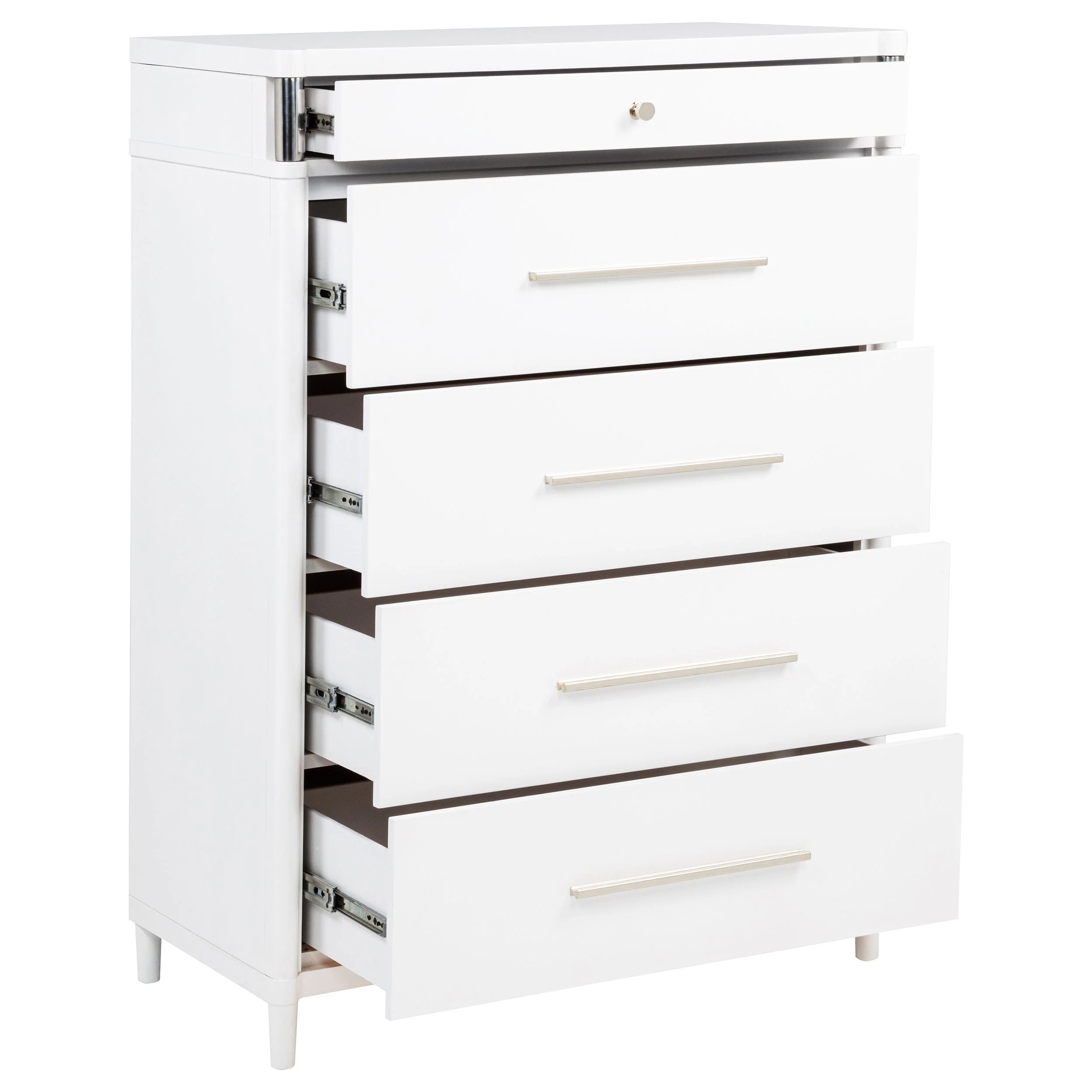 Gracemont 5-drawer Bedroom Chest of Drawers White - Image 11