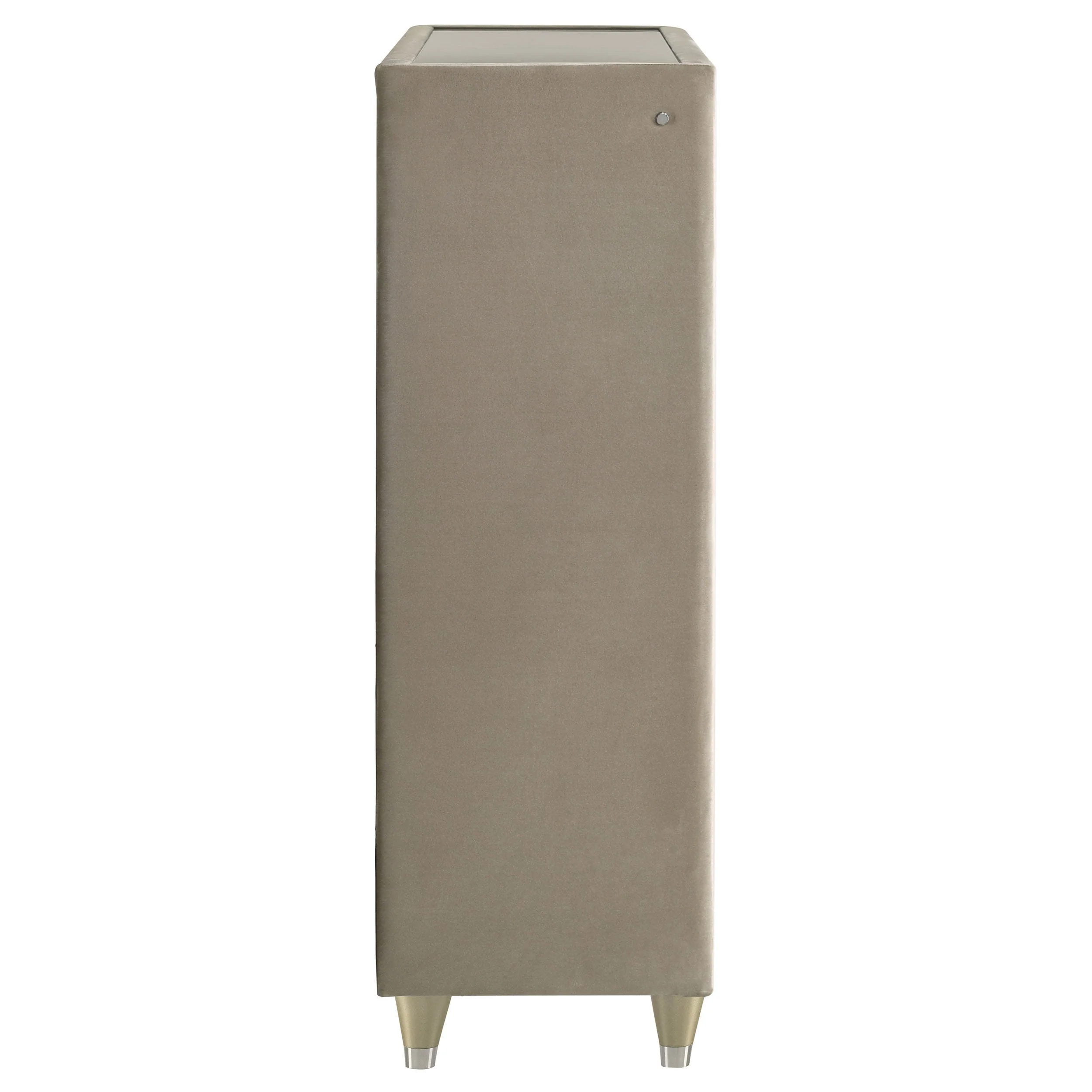 Lorient 5-drawer LED Chest of Drawers Ivory and Camel - Image 10