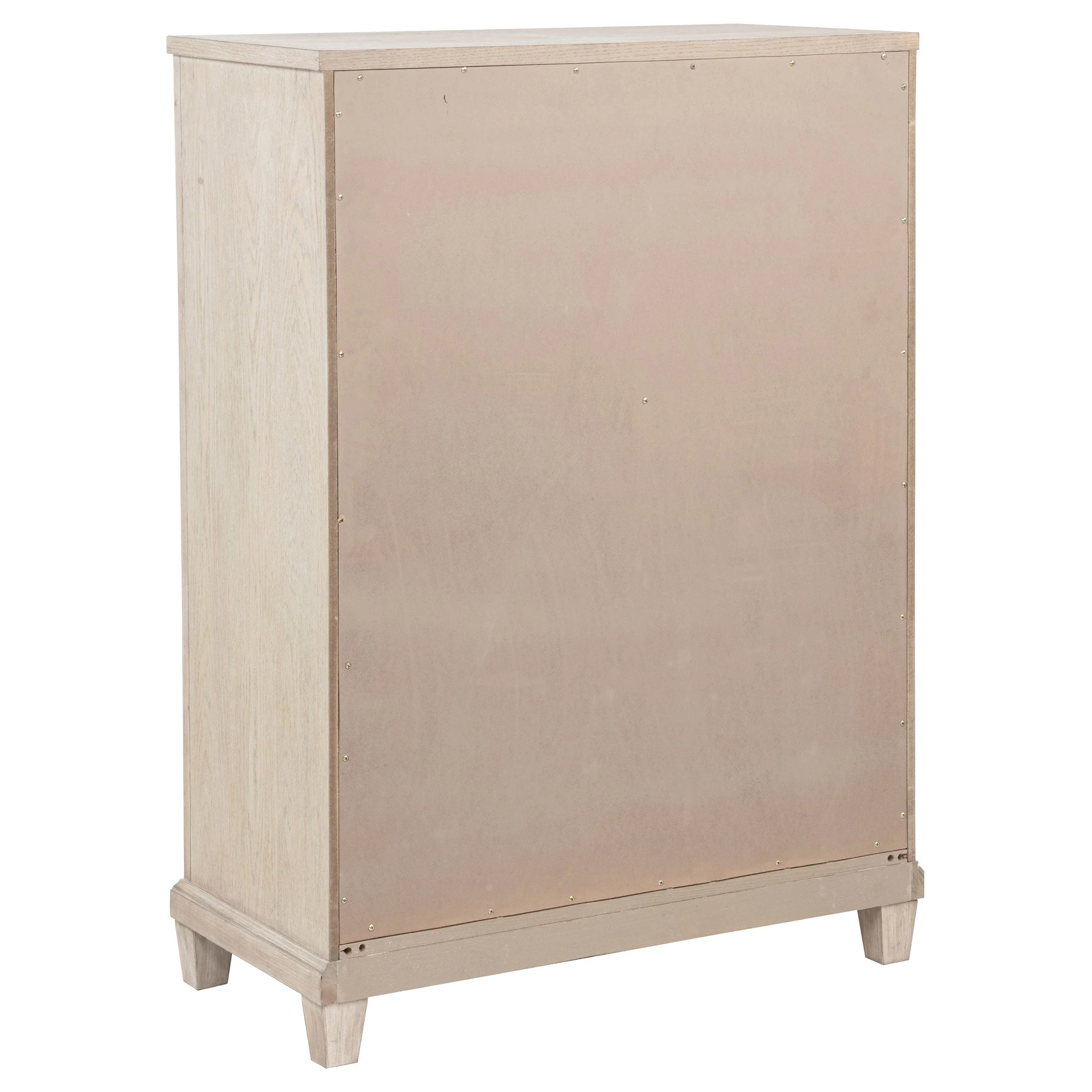Pembroke 5-drawer Chest of Drawers Washed Oak - Image 7