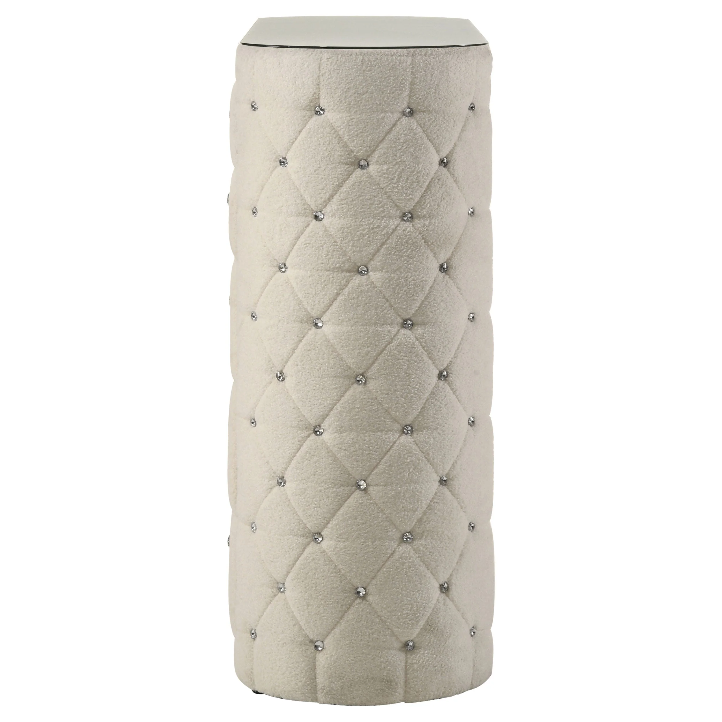 Sonya 5-drawer Upholstered Bedroom Chest of Drawers Ivory - Image 6