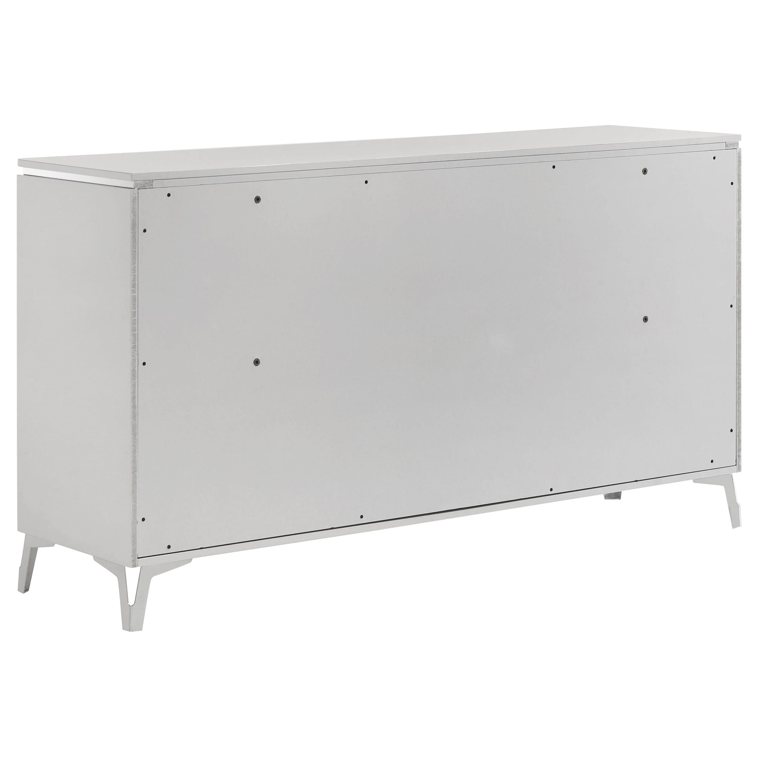 Cassia 6-drawer Bedroom Dresser Cabinet White High Gloss - Image 5