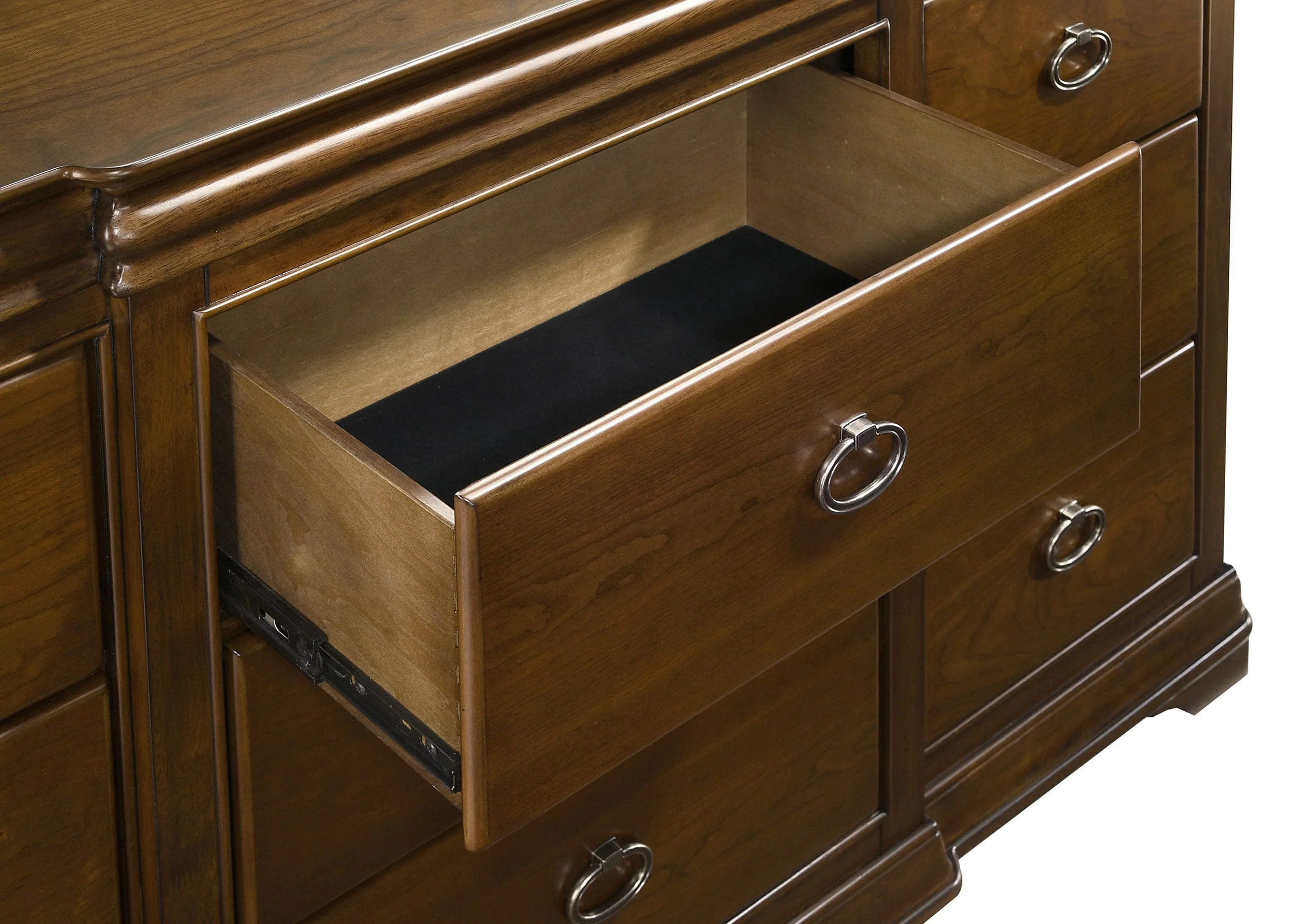 Garland 11-drawer Bedroom Dresser Cabinet Brown Cherry - Image 11