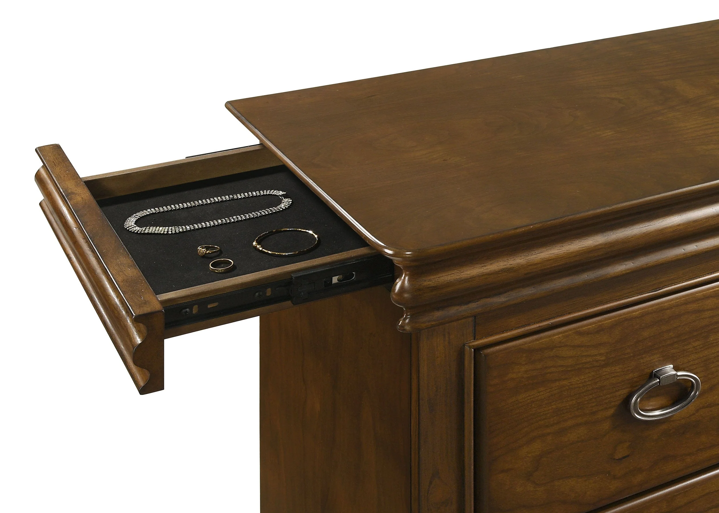 Garland 11-drawer Bedroom Dresser Cabinet Brown Cherry - Image 12