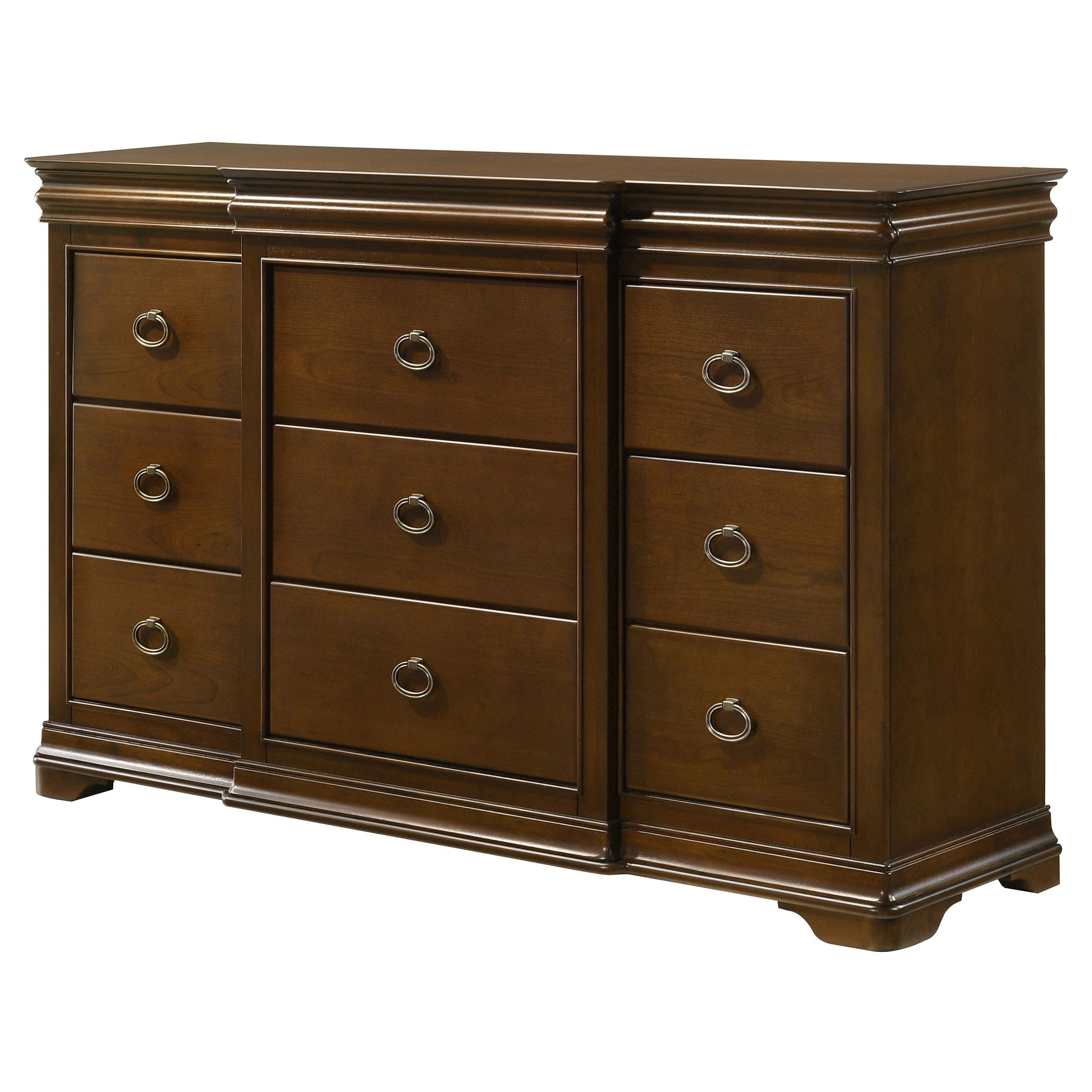 Garland 11-drawer Bedroom Dresser Cabinet Brown Cherry - Image 5