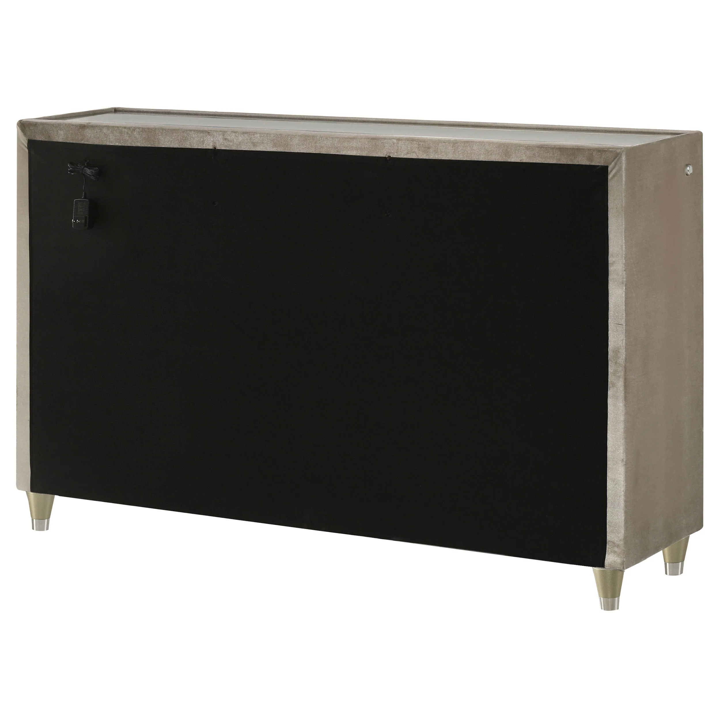 Lorient 8-drawer LED Bedroom Dresser Cabinet Ivory and Camel - Image 9