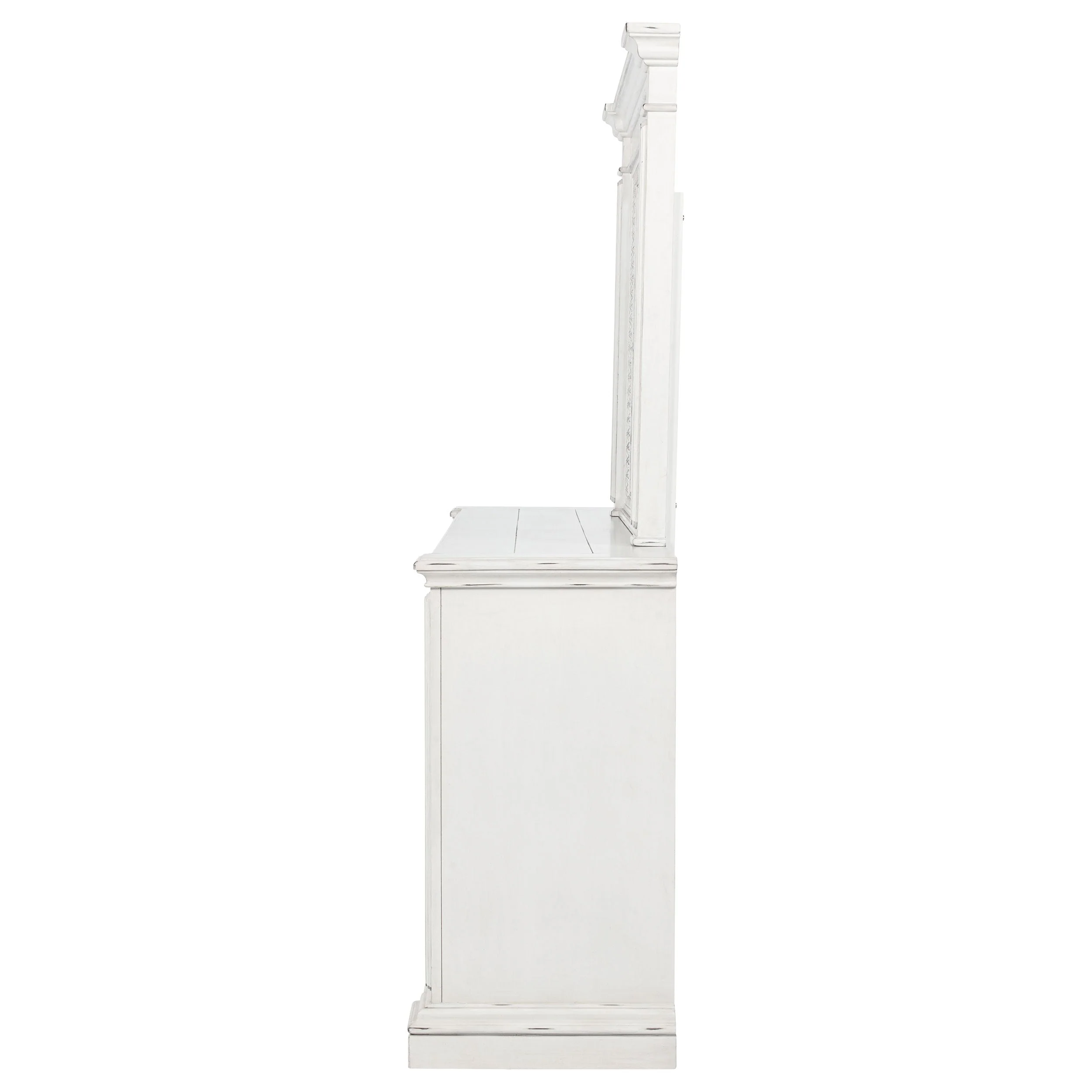 McKinney 6-drawer Bedroom Dresser with Mirror Vintage White - Image 6
