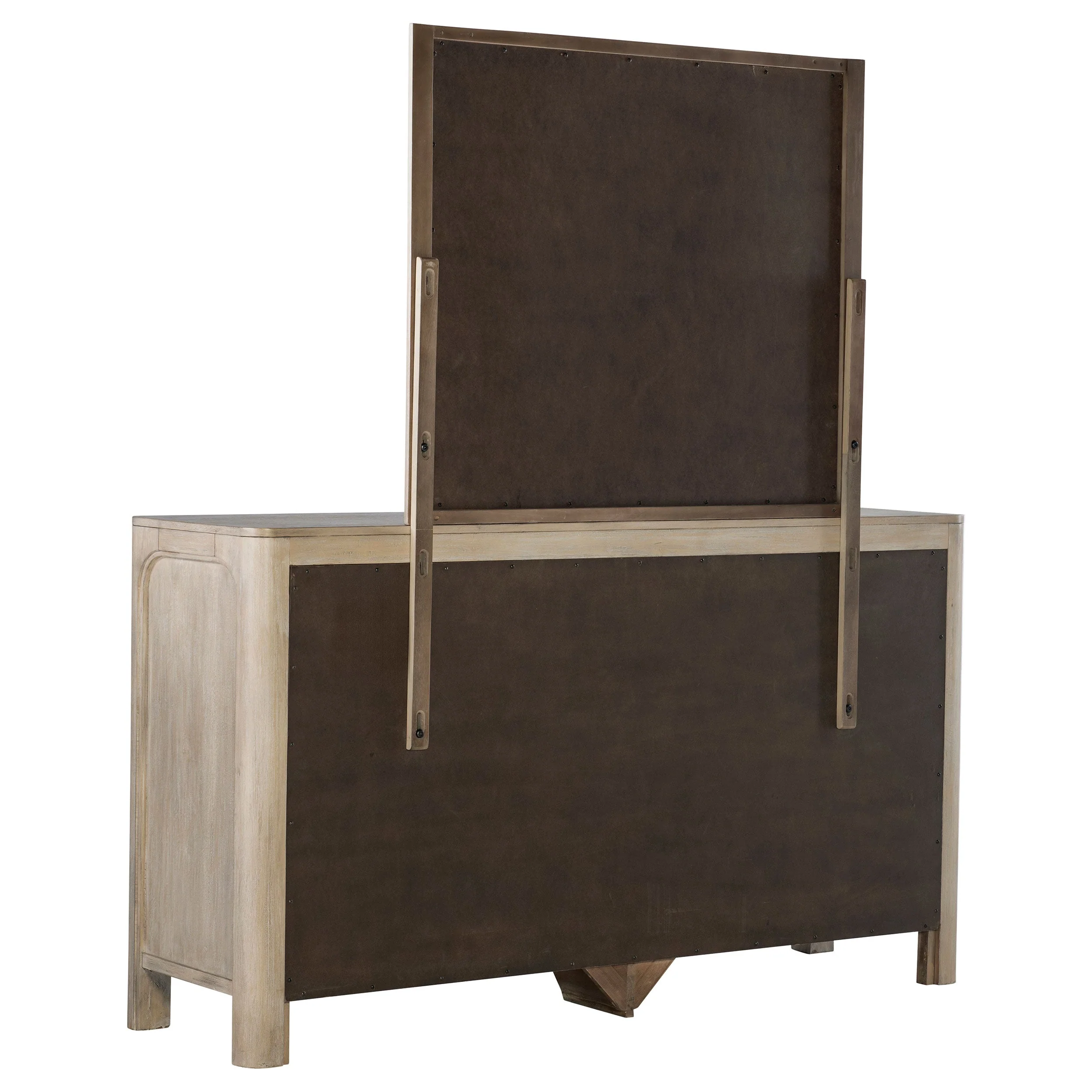Solano 9-drawer Bedroom Dresser with Mirror Weathered Mango - Image 7