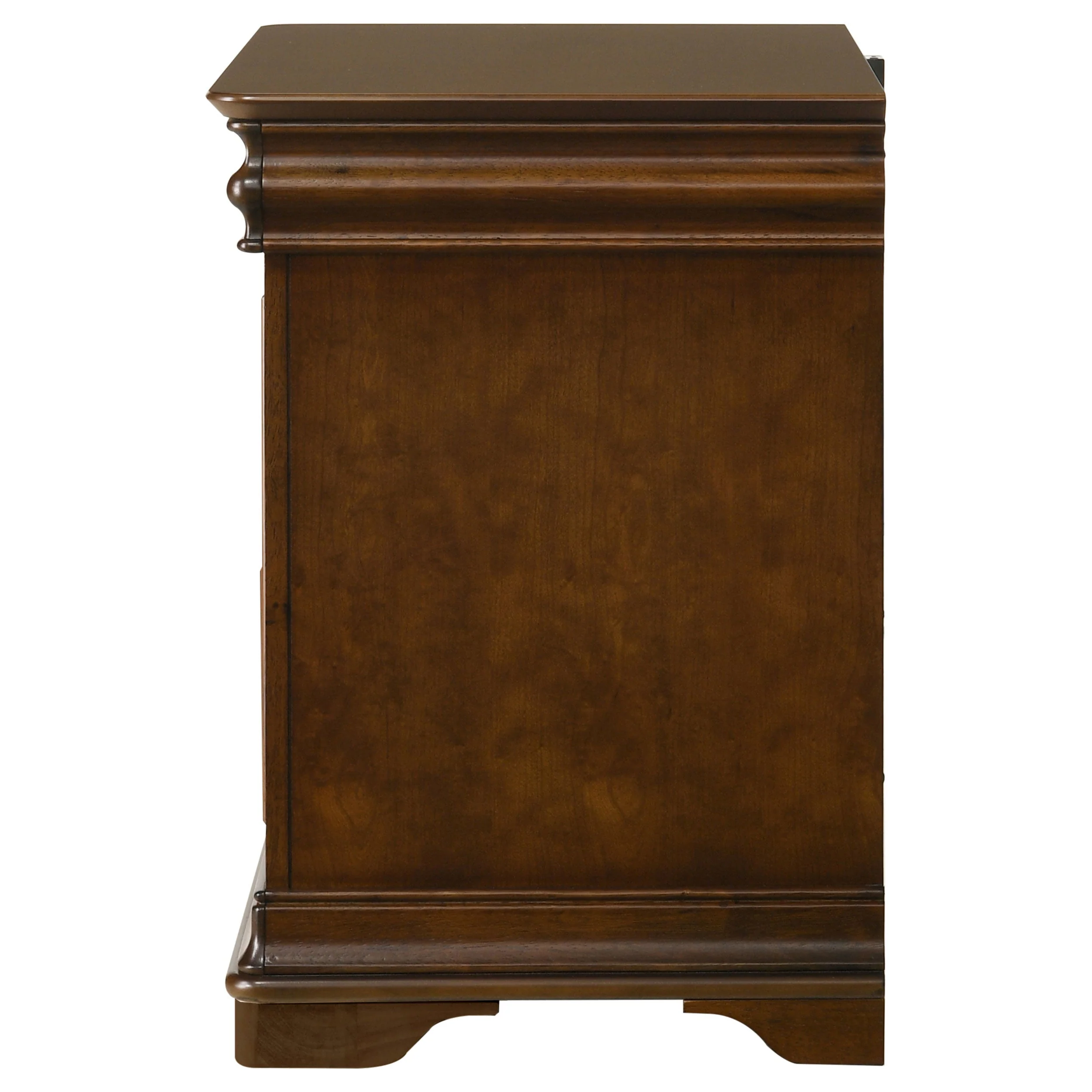 Garland 3-drawer Nightstand Bedside Table Brown Cherry - Image 6
