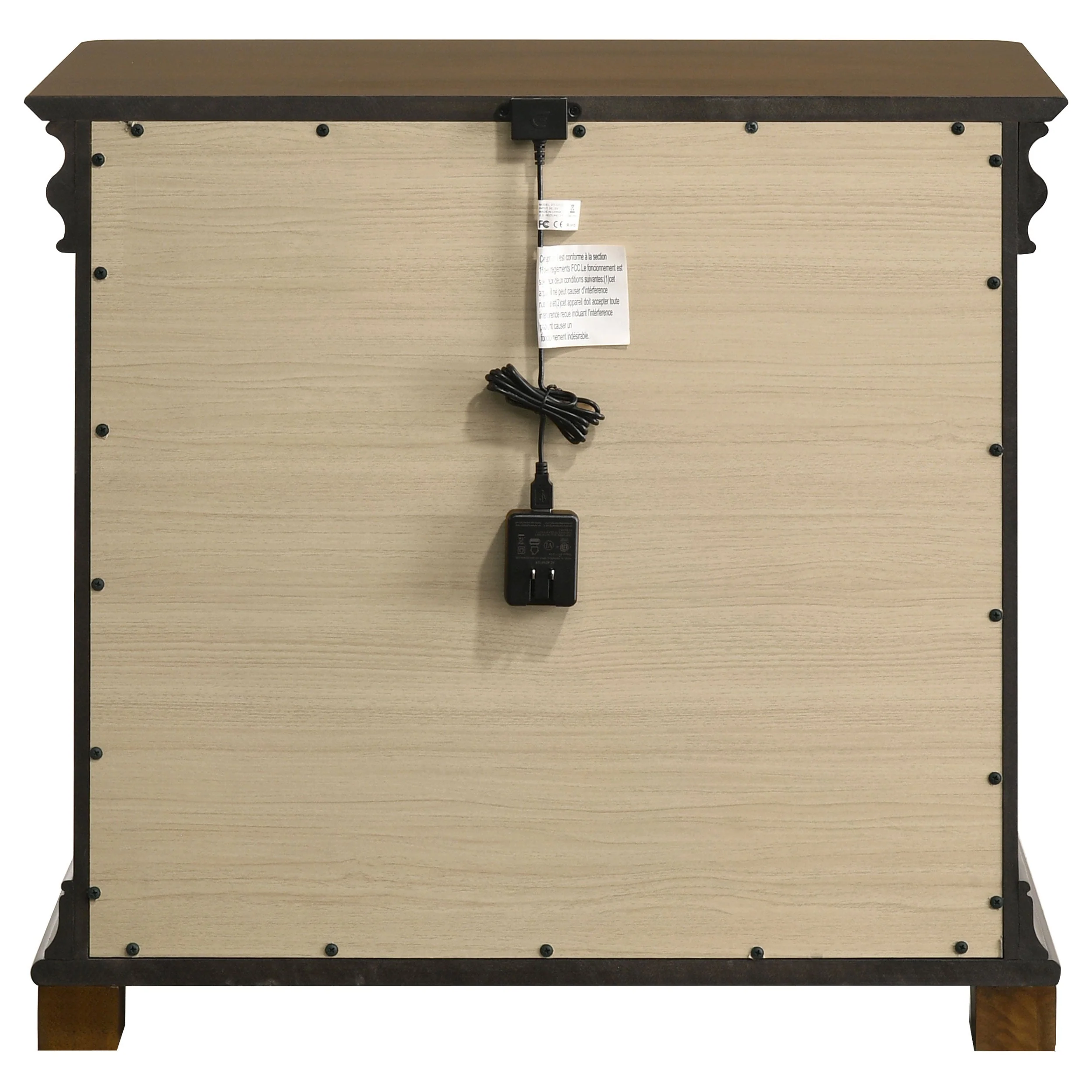 Garland 3-drawer Nightstand Bedside Table Brown Cherry - Image 8