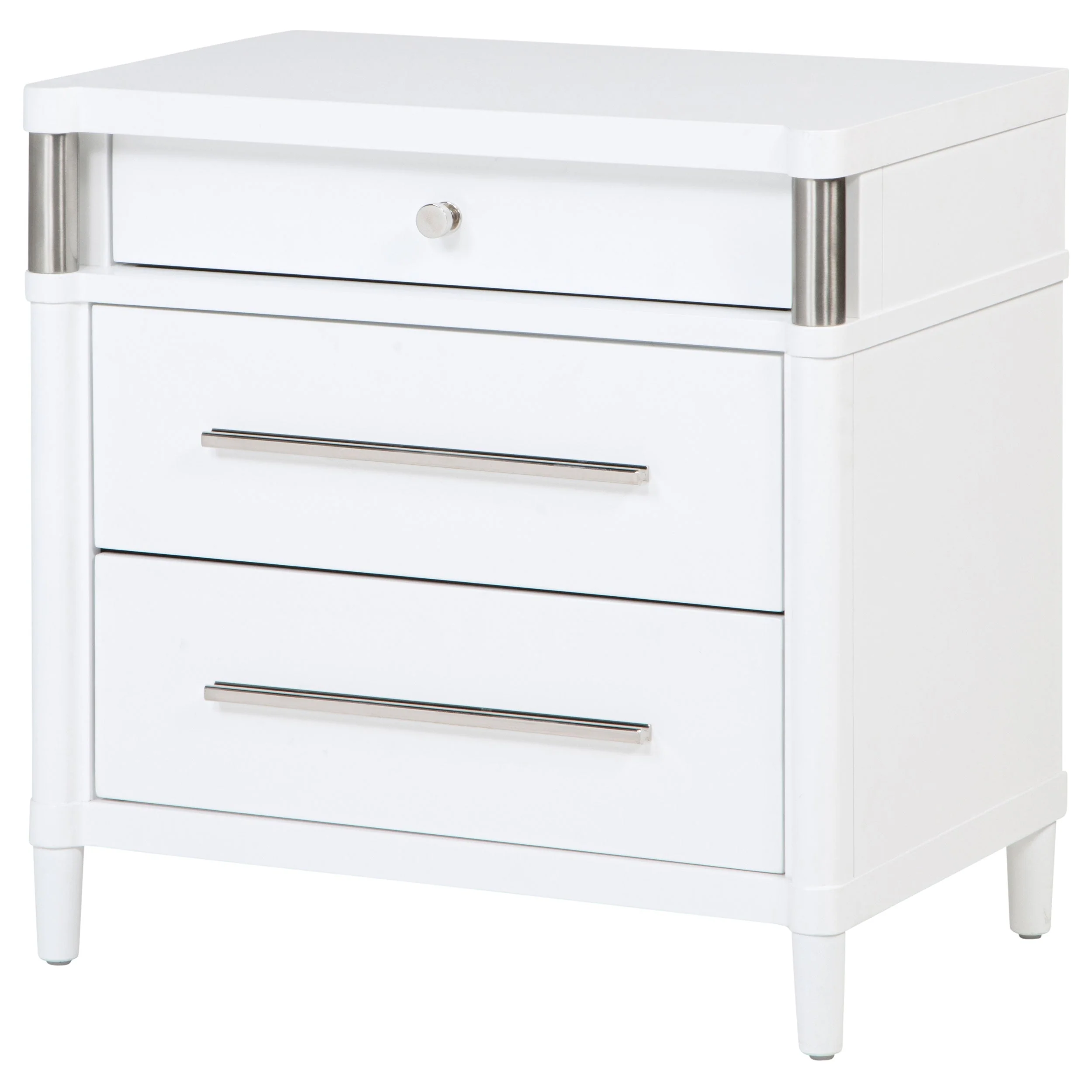 Gracemont 3-drawer Bedroom Nightstand Bedside Table White - Image 5