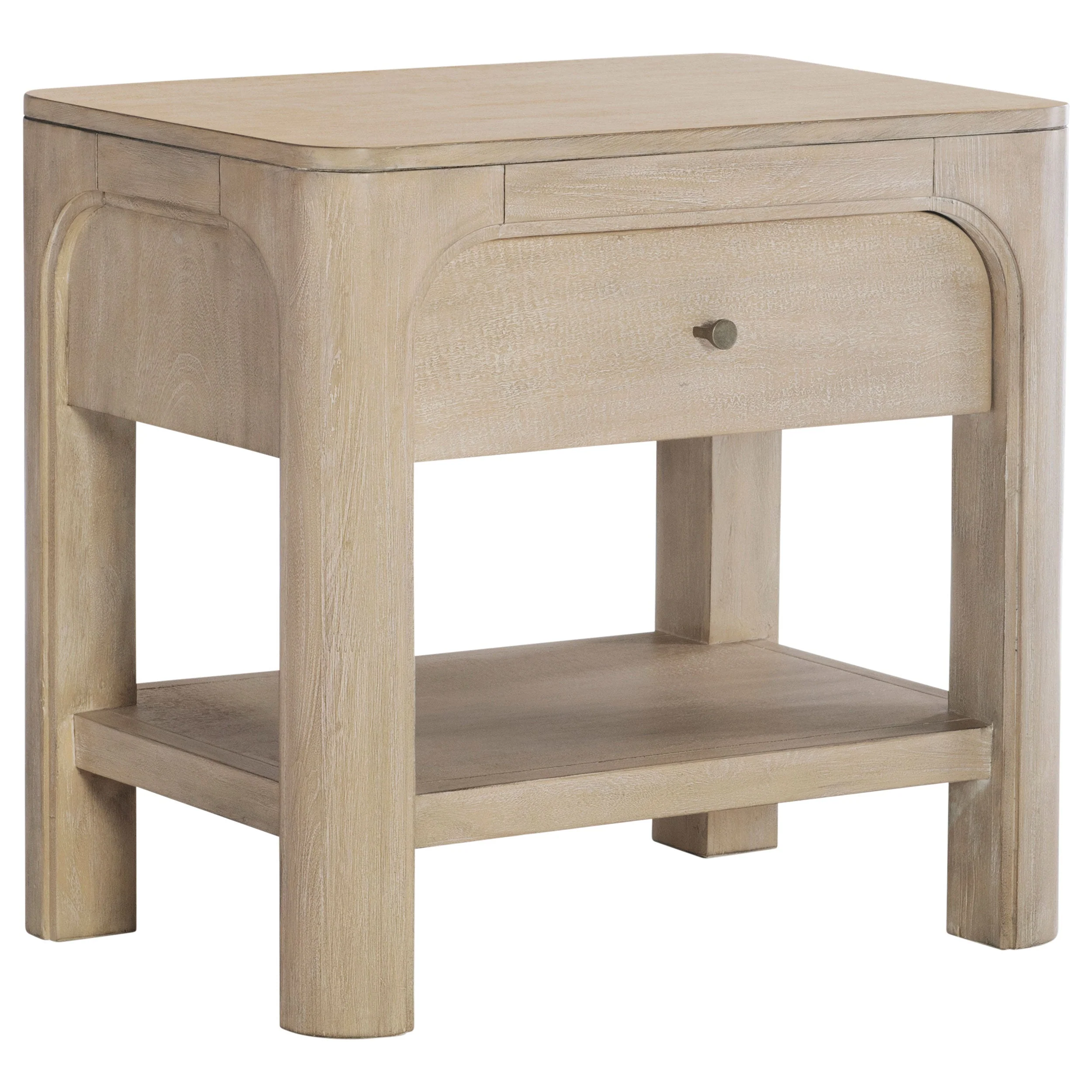 Solano 1-drawer Nightstand Bedside Table Weathered Mango - Image 2