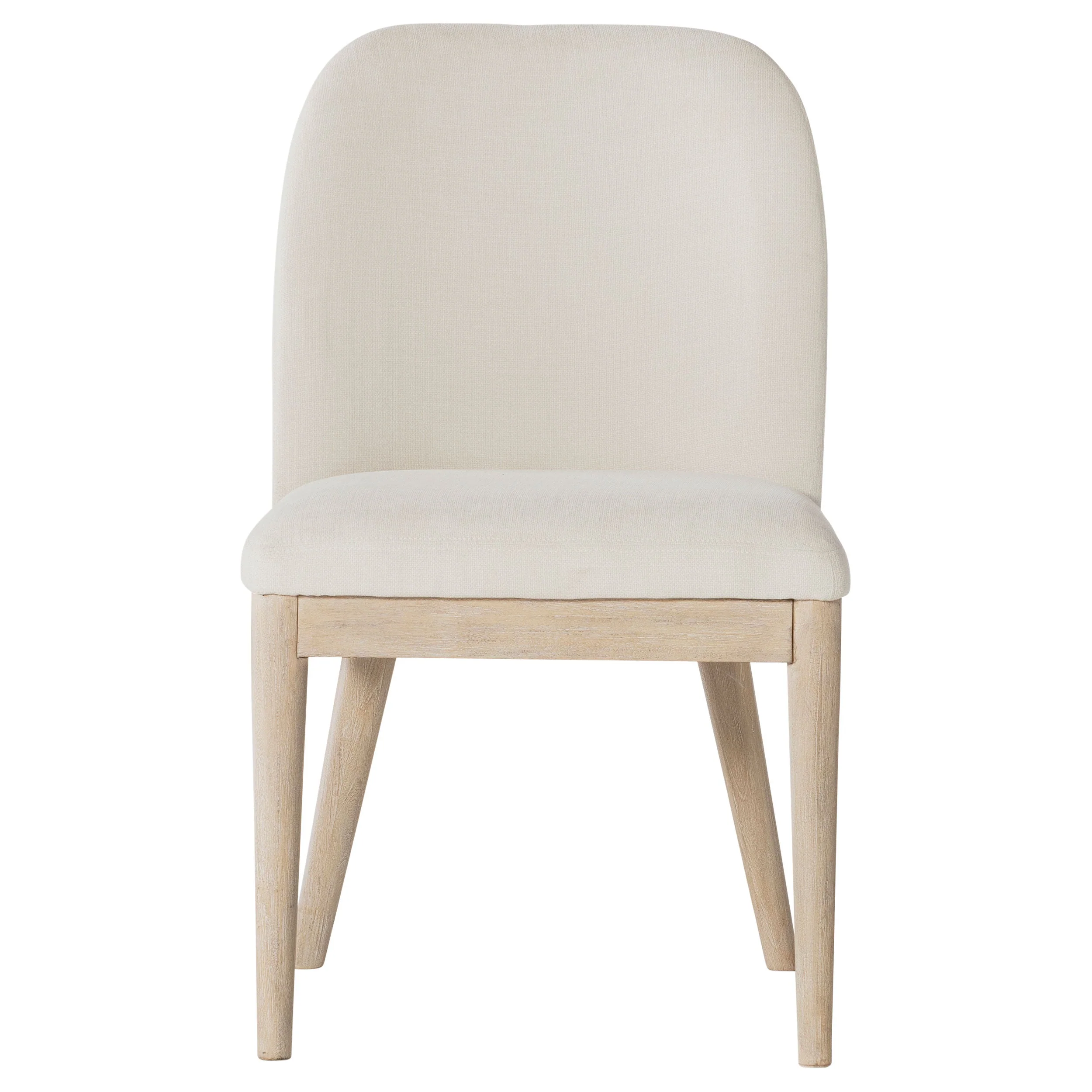 Solano Upholstered Dining Side Chair Beige (Set of 2) - Image 4