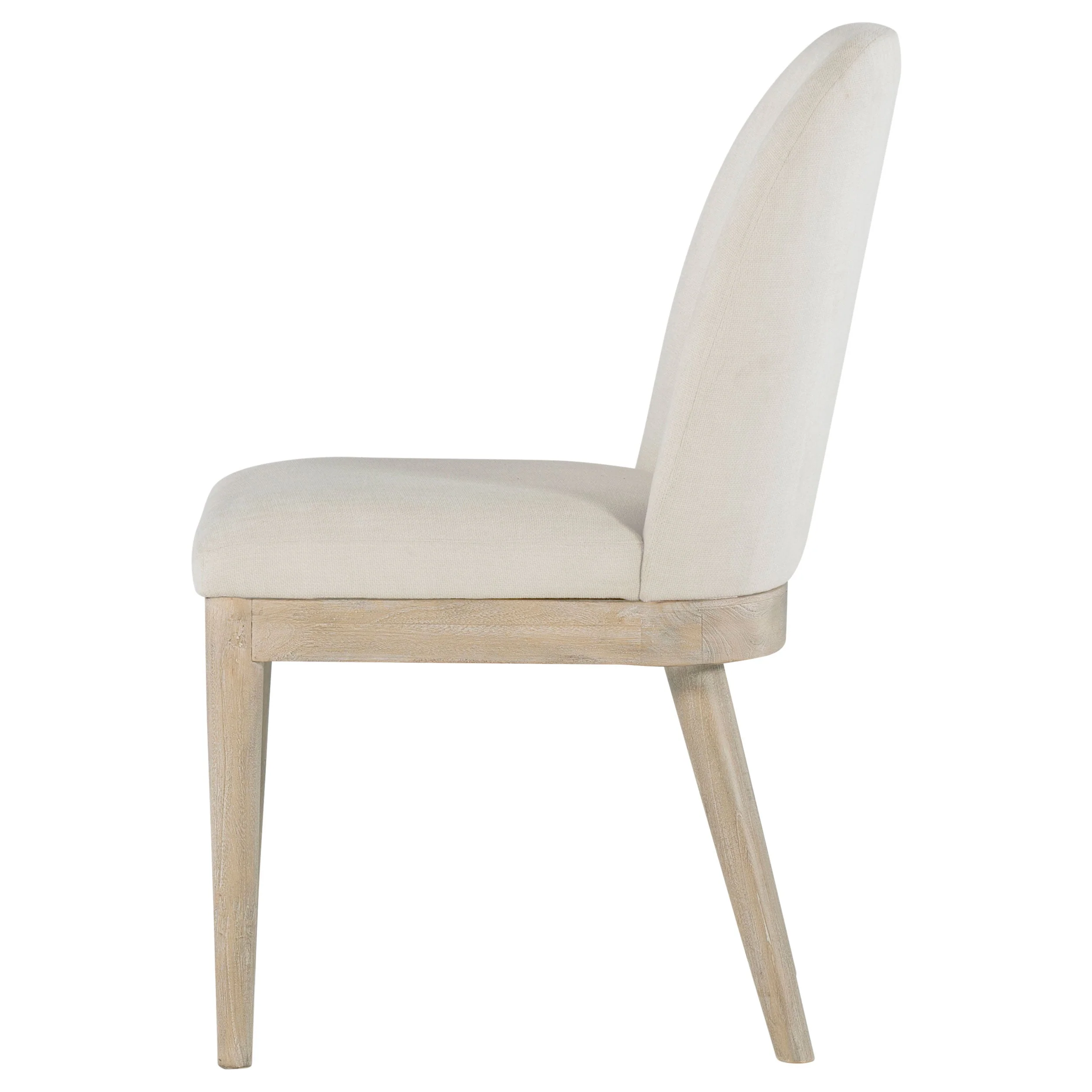 Solano Upholstered Dining Side Chair Beige (Set of 2) - Image 6