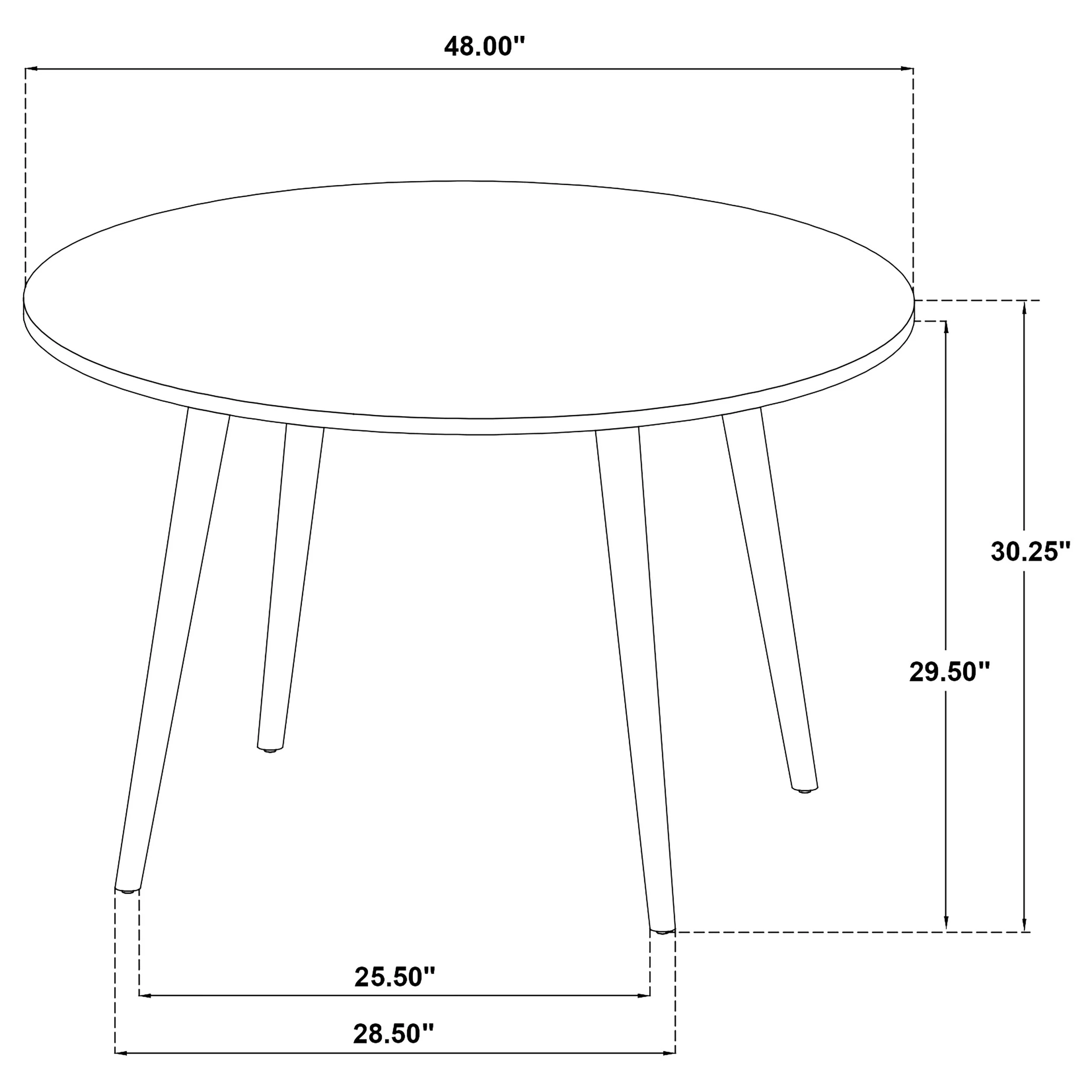 Andrews Round Wood Dining Room Table Set - Image 35